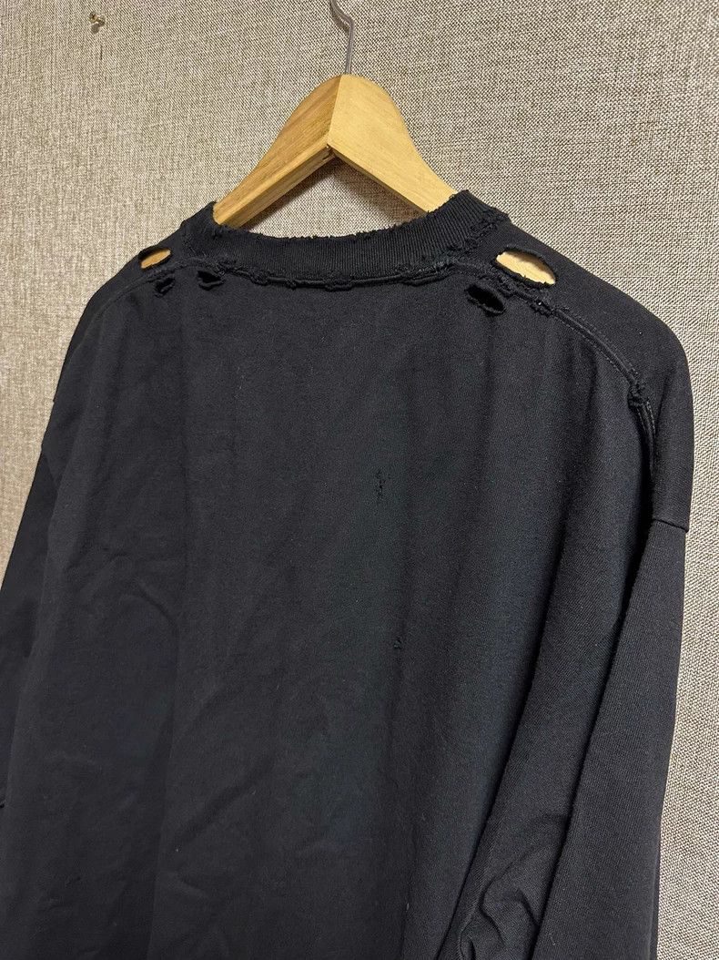 Balenciaga Balenciaga Limited Washed Distressed Long Sleeve T-Shirt Size US S / EU 44-46 / 1 - 8 Thumbnail