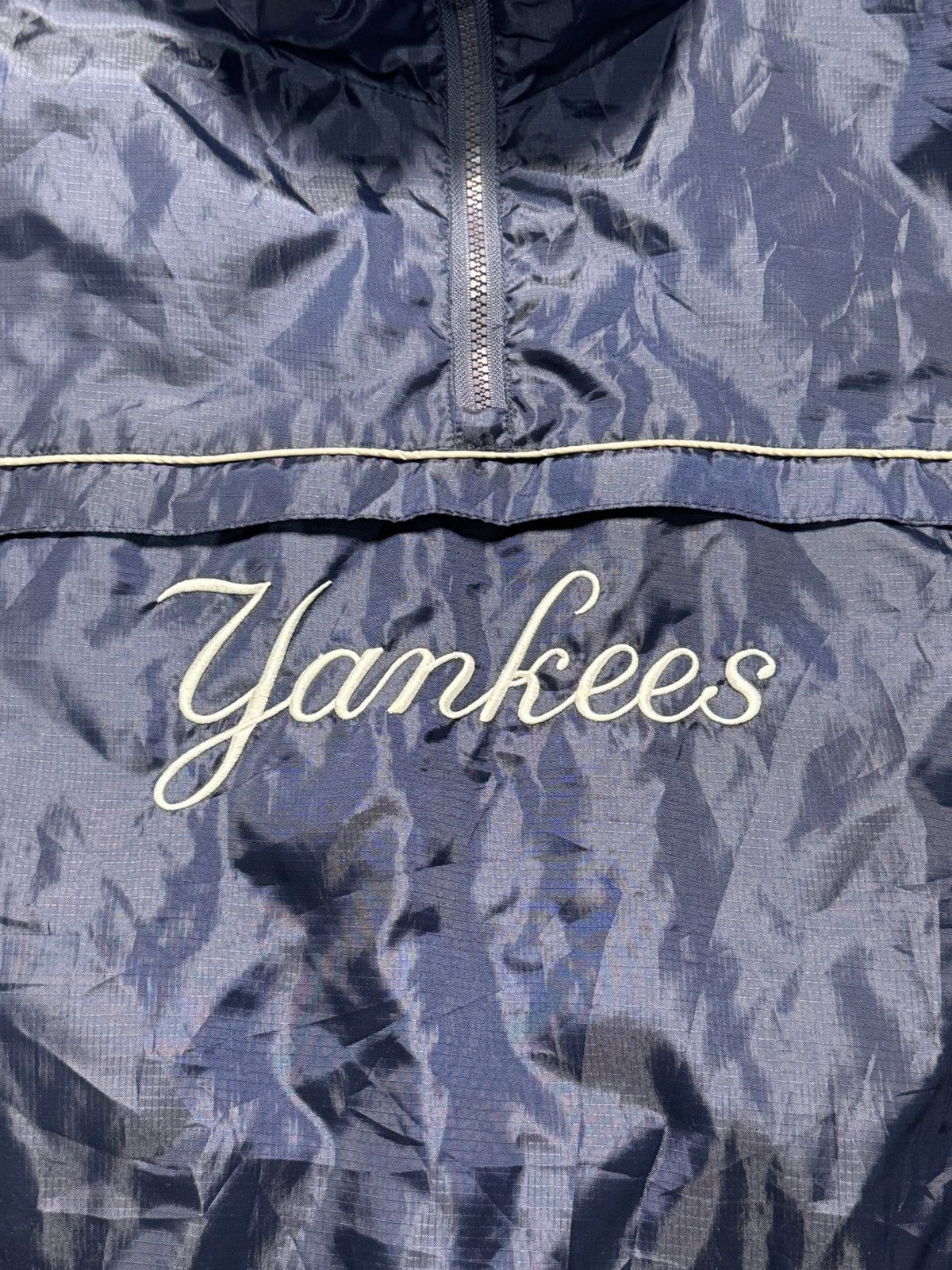 MLB Vintage MLB Yankees 1/4 Zip Windbreaker Navy Sand Men's XXL Size US XXL / EU 58 / 5 - 4 Thumbnail