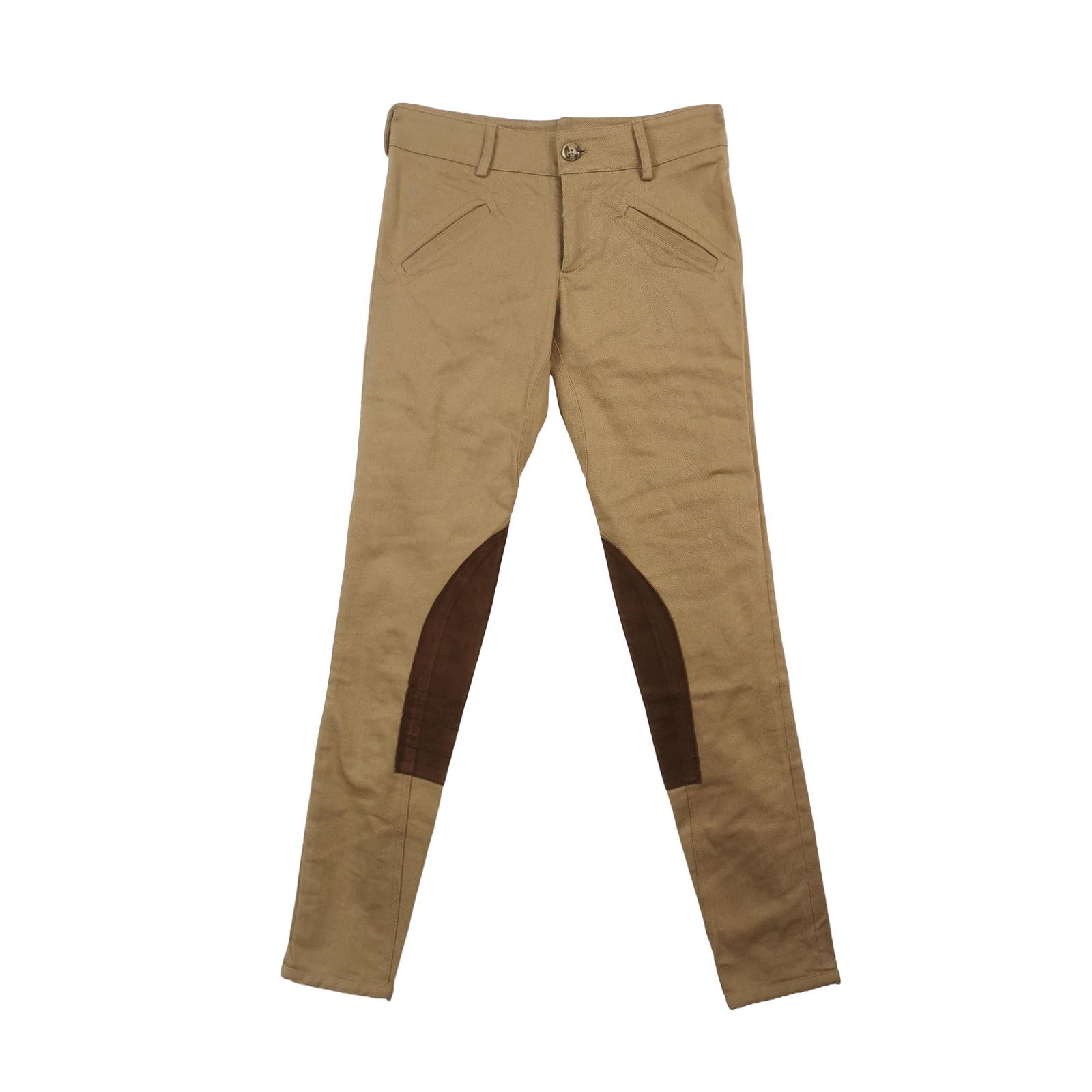 Prada Prada Cotton Leather Knee Patch Trousers Size 38 Size 26" / US 2 / IT 38 - 1 Thumbnail