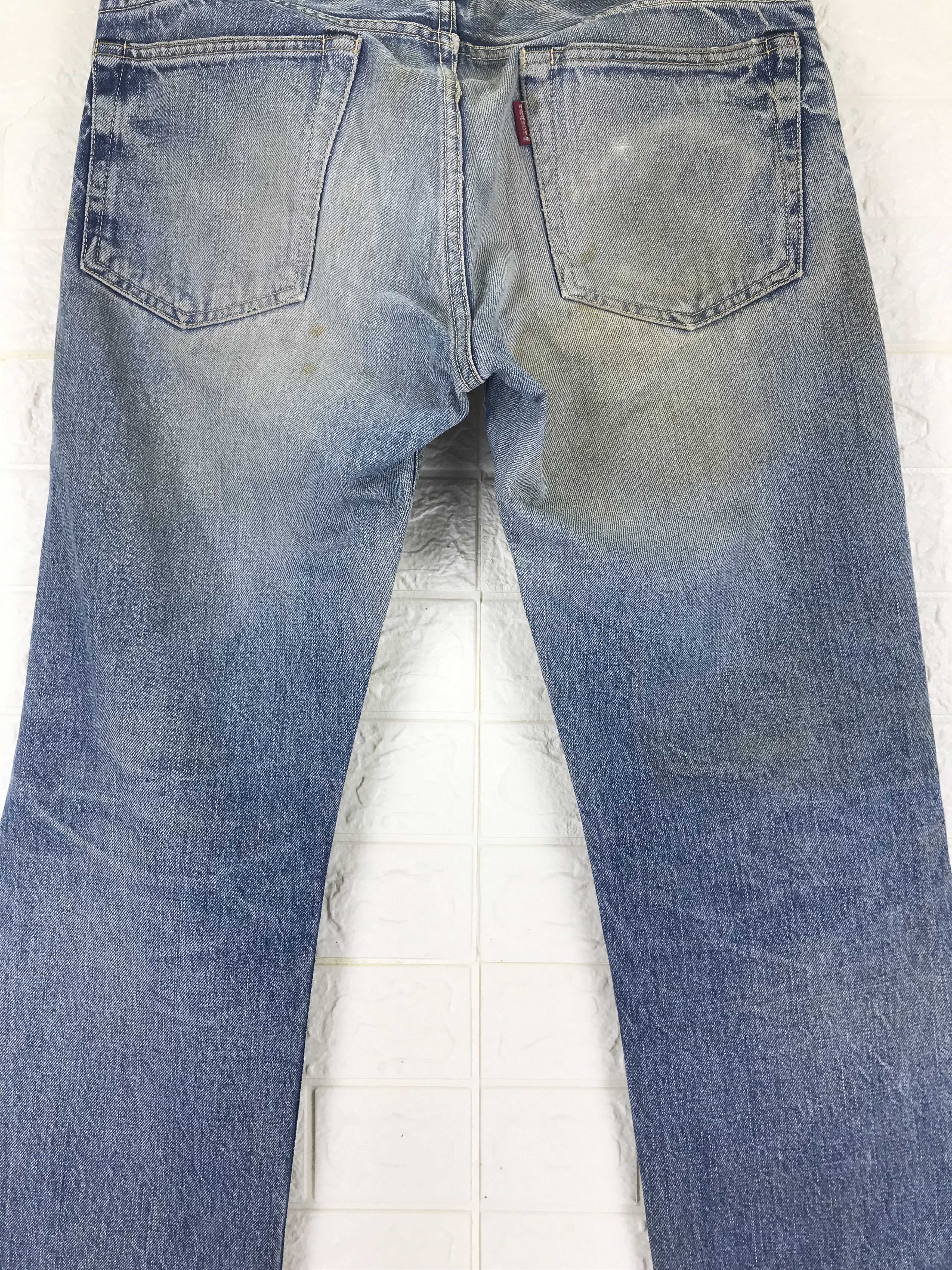 HOLLYWOOD RANCH MARKET Vintage 90s Blue Japan Hollywood Ranch Market Selvedge Jeans Size US 31 - 8 Thumbnail