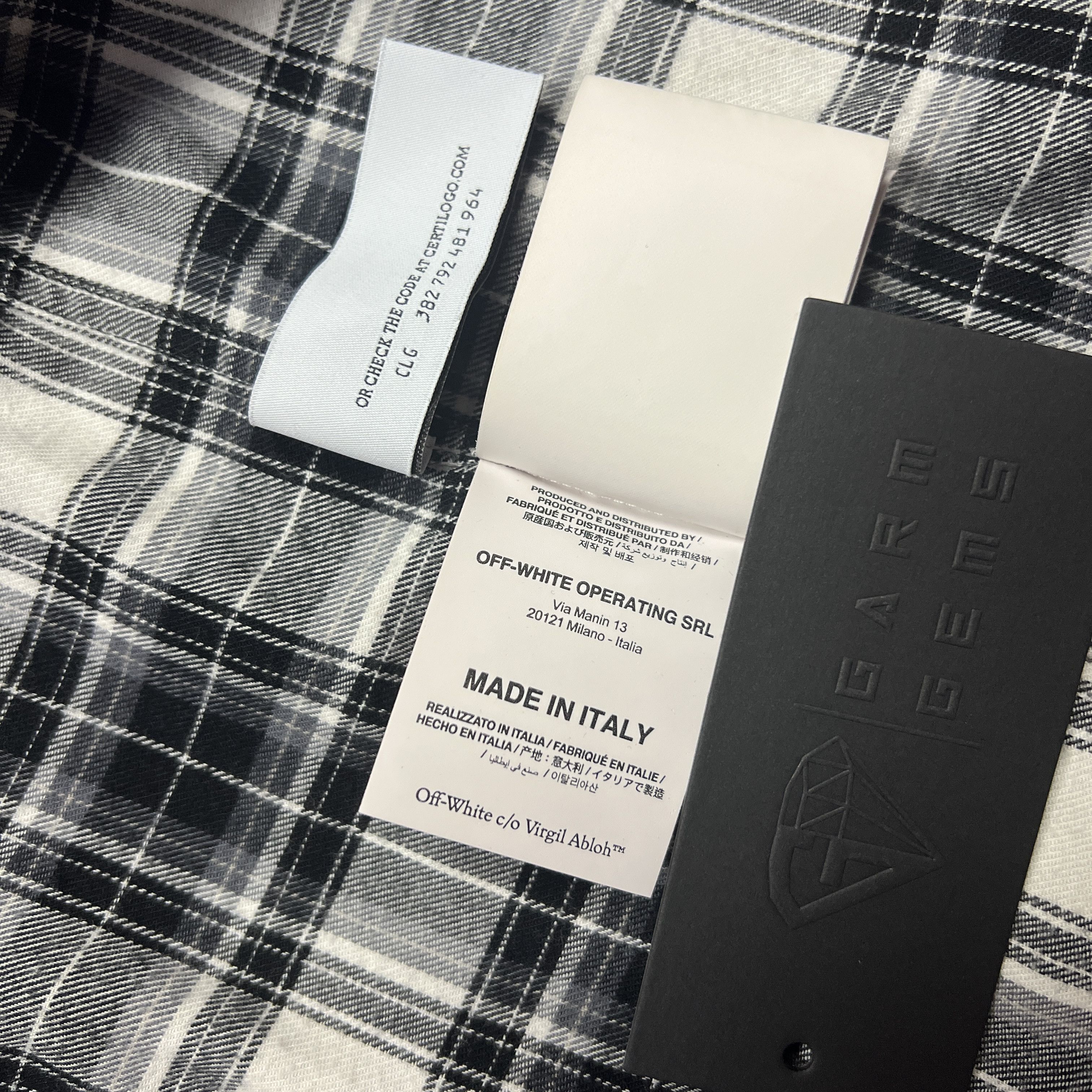 Off-White Off-White Checked Arrows Flannel Shirt Size US M / EU 48-50 / 2 - 10 Thumbnail