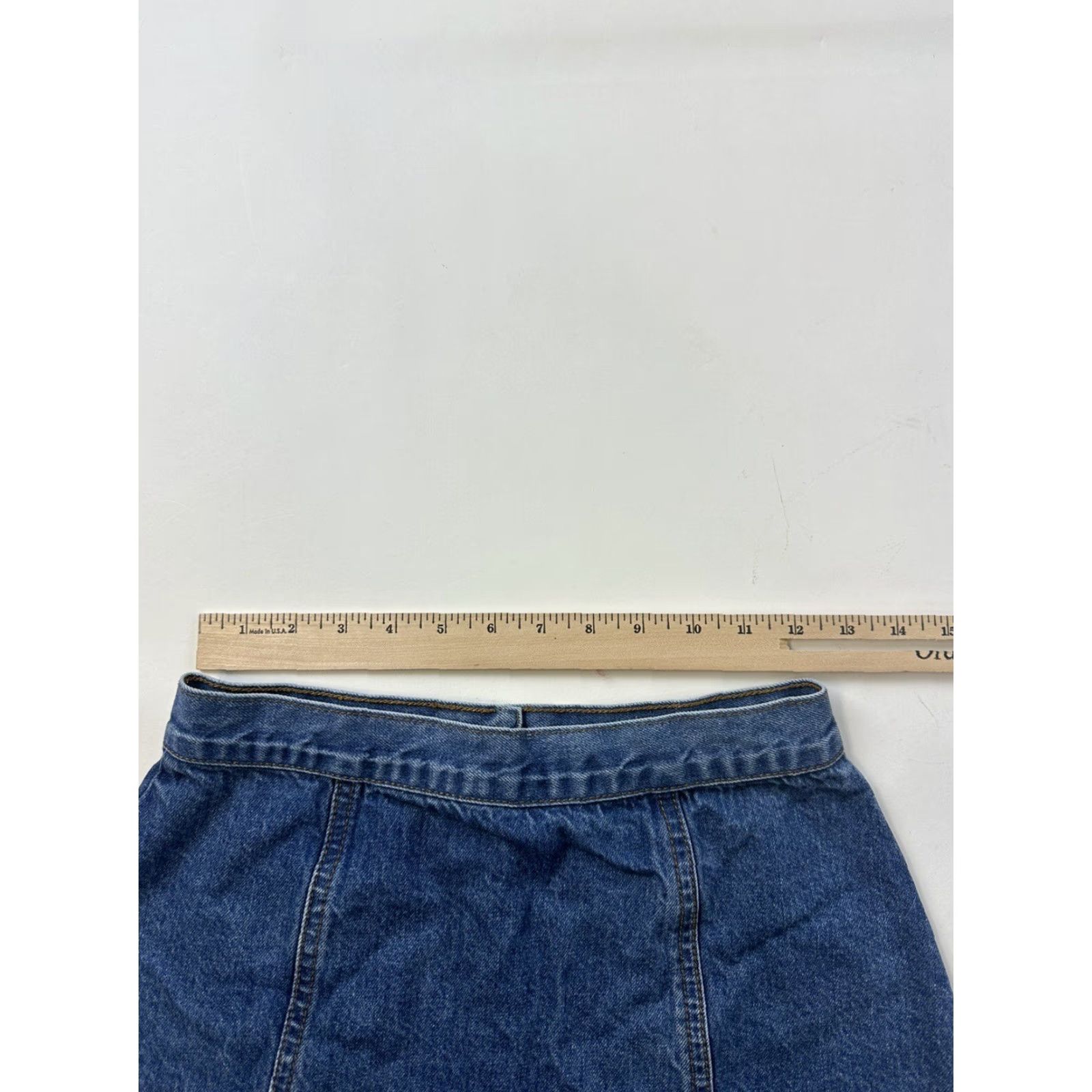 Bdg BDG Skirt Women’s S Blue Denim Mini Button Size 28" / US 6 / IT 42 - 5 Thumbnail