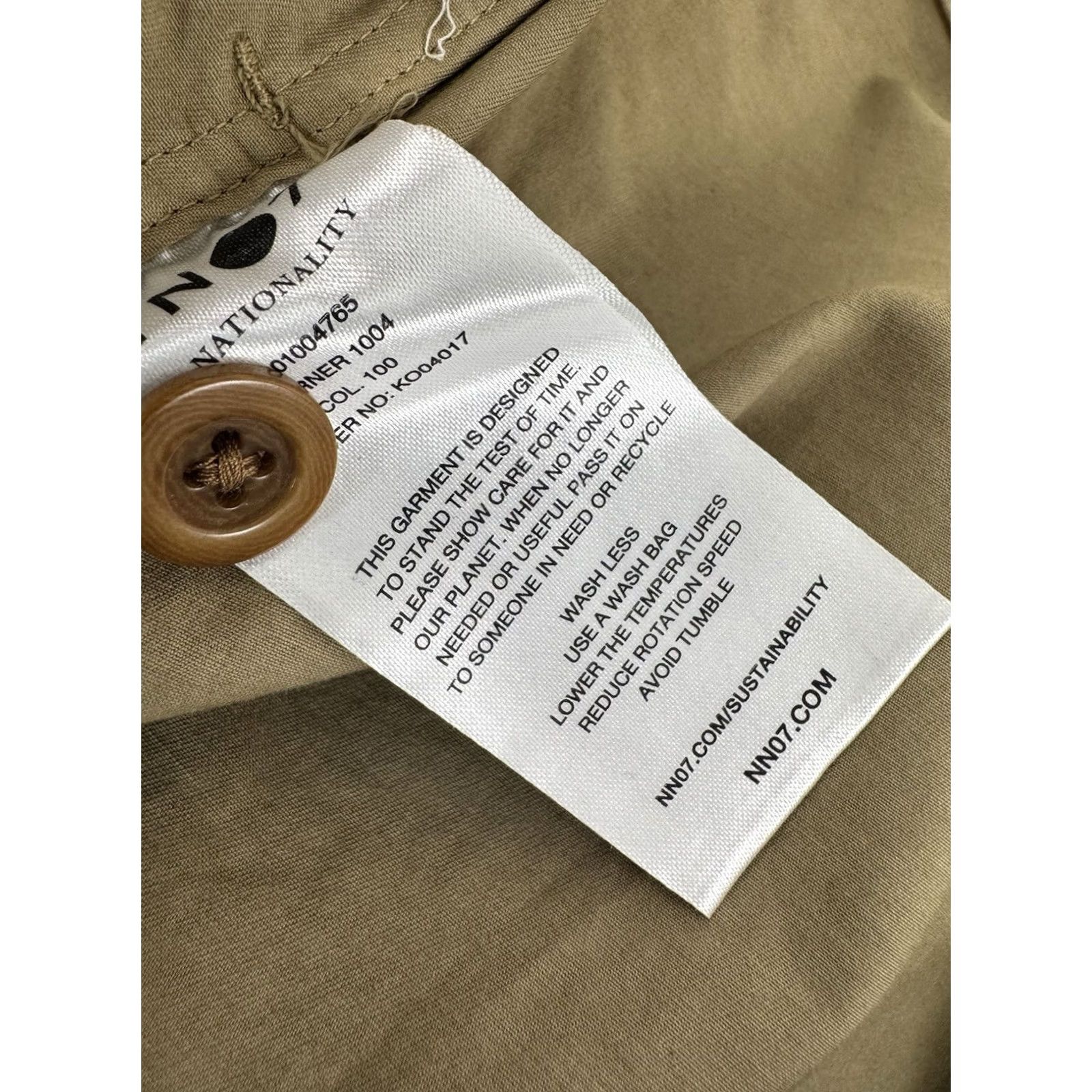 NN07 NN07 BERNER 1004 No Nationality 4 Pocket Safari Ranch Overshirt Jacket L Khaki Mens Size US L / EU 52-54 / 3 - 6 Thumbnail