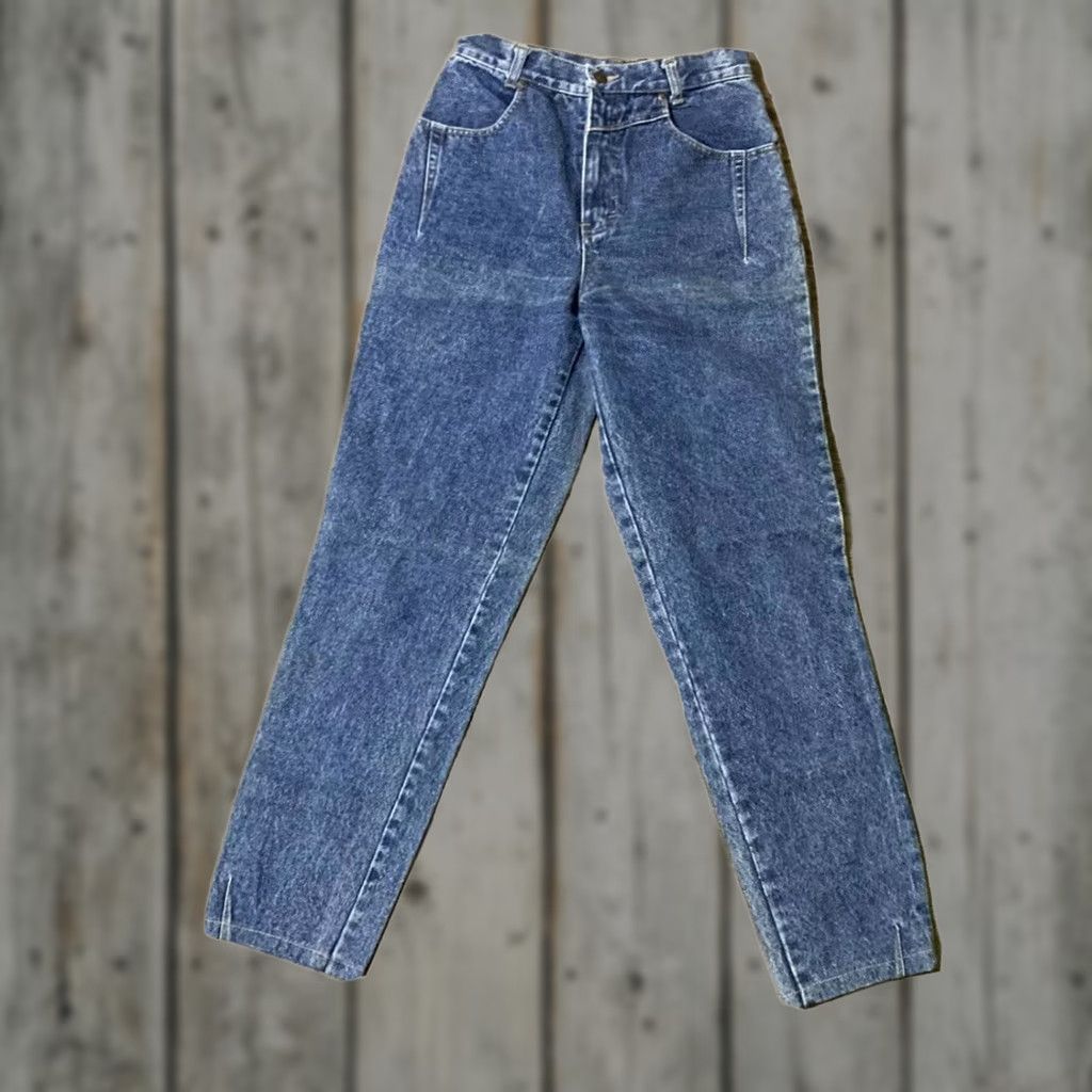 Vintage VINTAGE Lawnman Women's Western Tapered High Waist Jeans Blue Size 9 Size 30" / US 8 / IT 44 - 1 Thumbnail