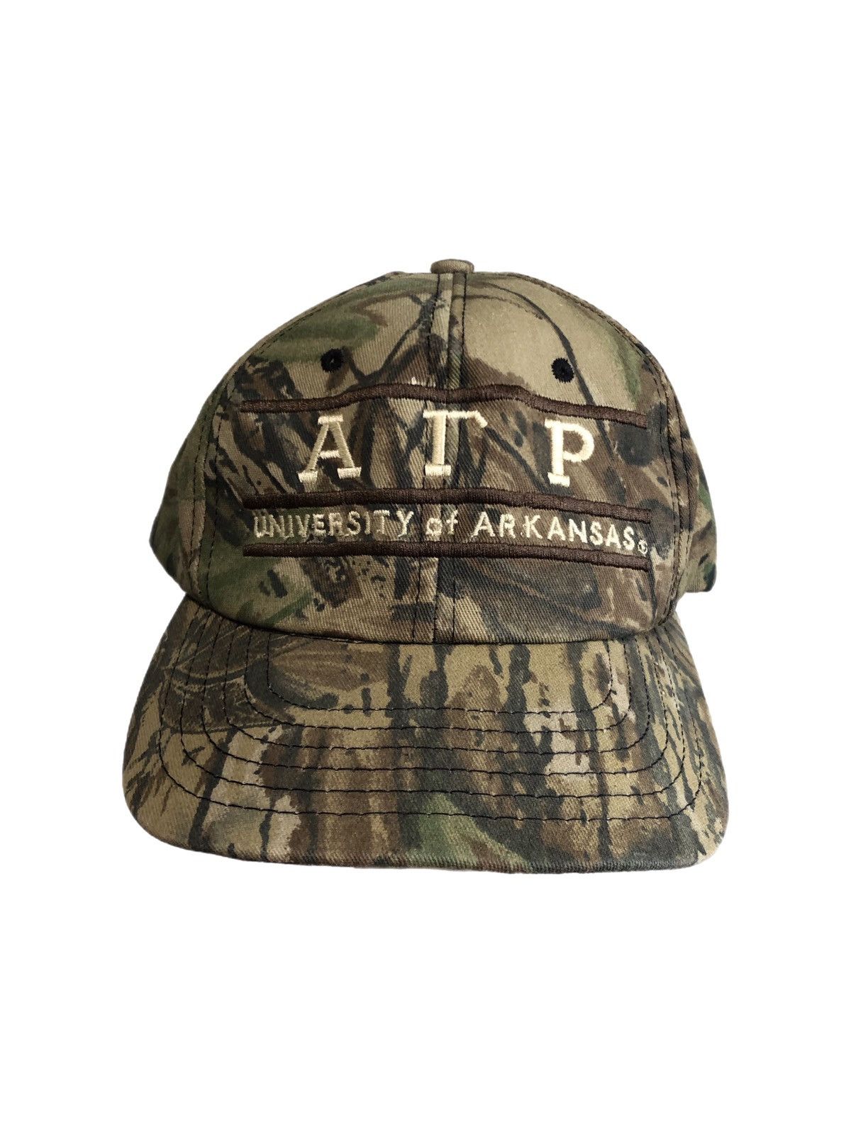 Realtree Vtg 90s Alpha Gamma Phi University of Arkansas Camo Snapback Size ONE SIZE - 1 Thumbnail
