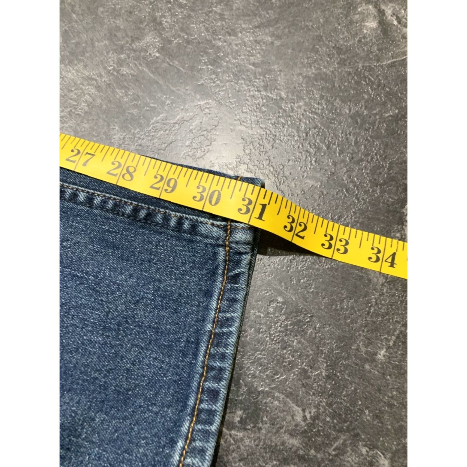Vintage True Craft Athletic Jeans Mens Size 30x32 Blue Straight Fit Size US 30 / EU 46 - 6 Thumbnail