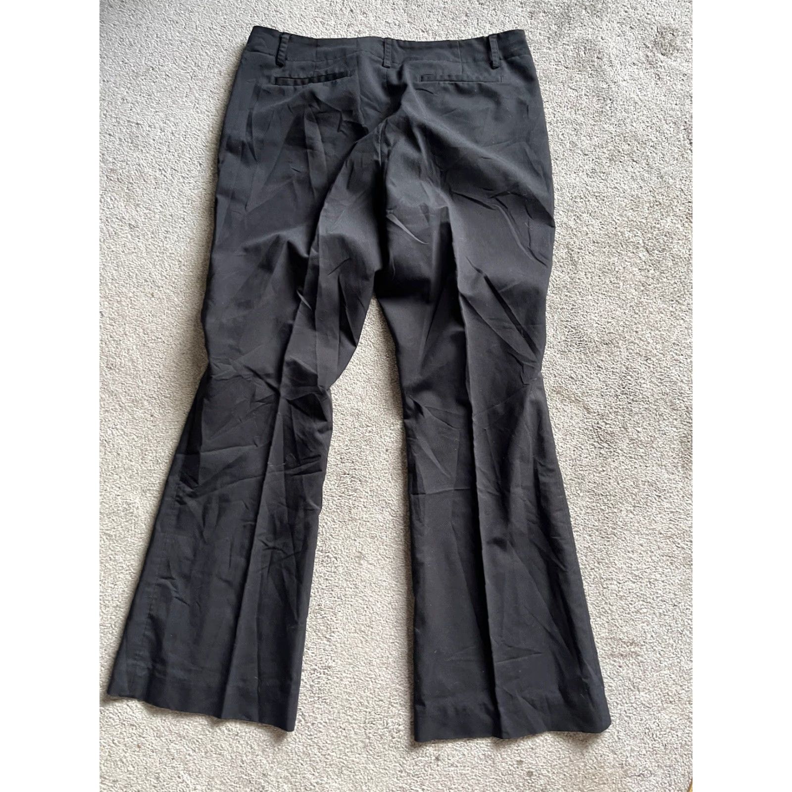 Vintage Simply Vera Vera Wang Pants Women Flat Front Stretch Black Size 12 Straight Leg Womens Size 34" / US 12 / IT 48 - 3 Thumbnail
