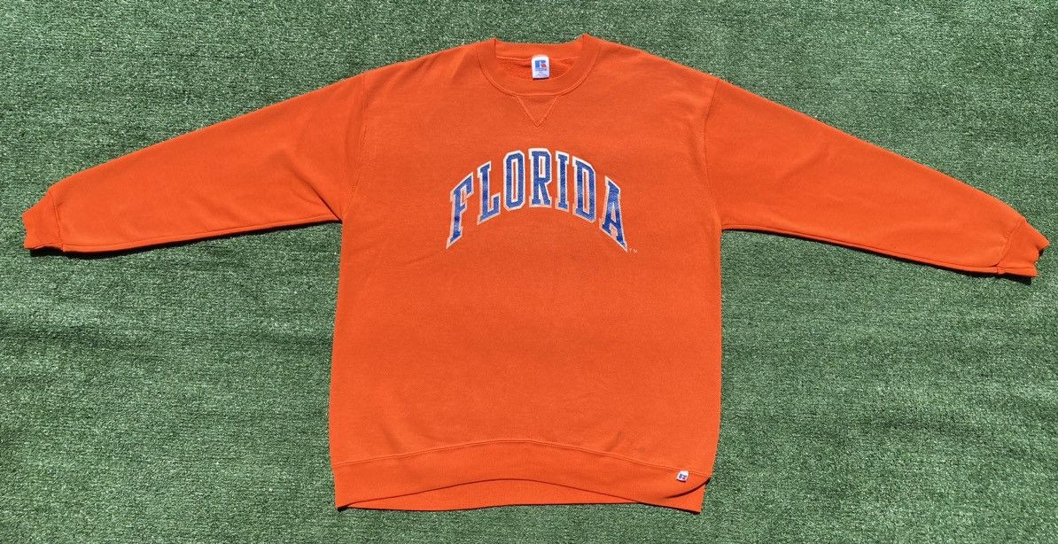 Russell Athletic VTG Russell Athletic Florida Gators Distressed Sweatshirt Size US XL / EU 56 / 4 - 3 Thumbnail