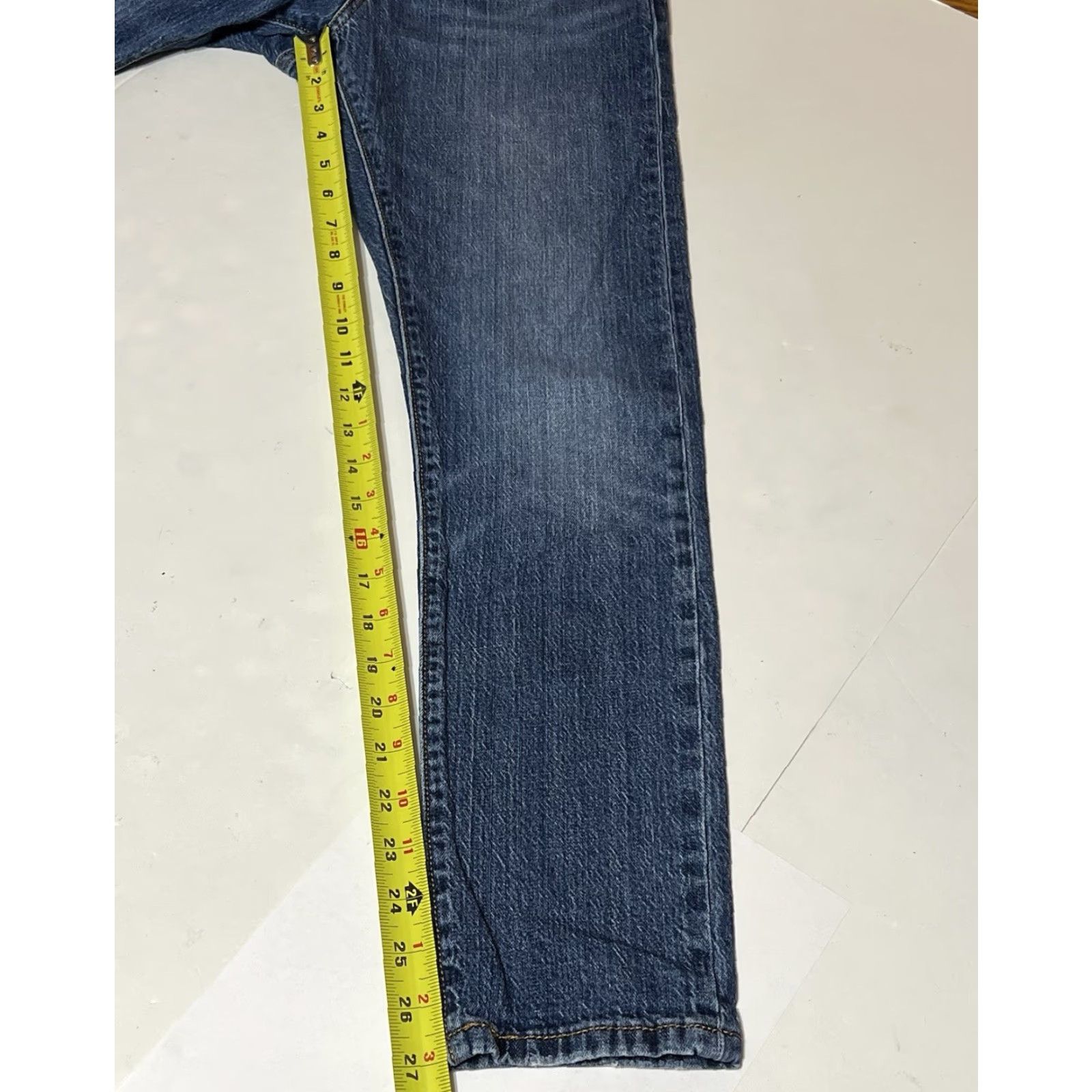 Levi's Levi's 501 Skinny Jeans Womens Regular 27x27 Denim Blue Vintage Retro 5-Pocket Mens Womens Size 27" / US 4 / IT 40 - 5 Thumbnail