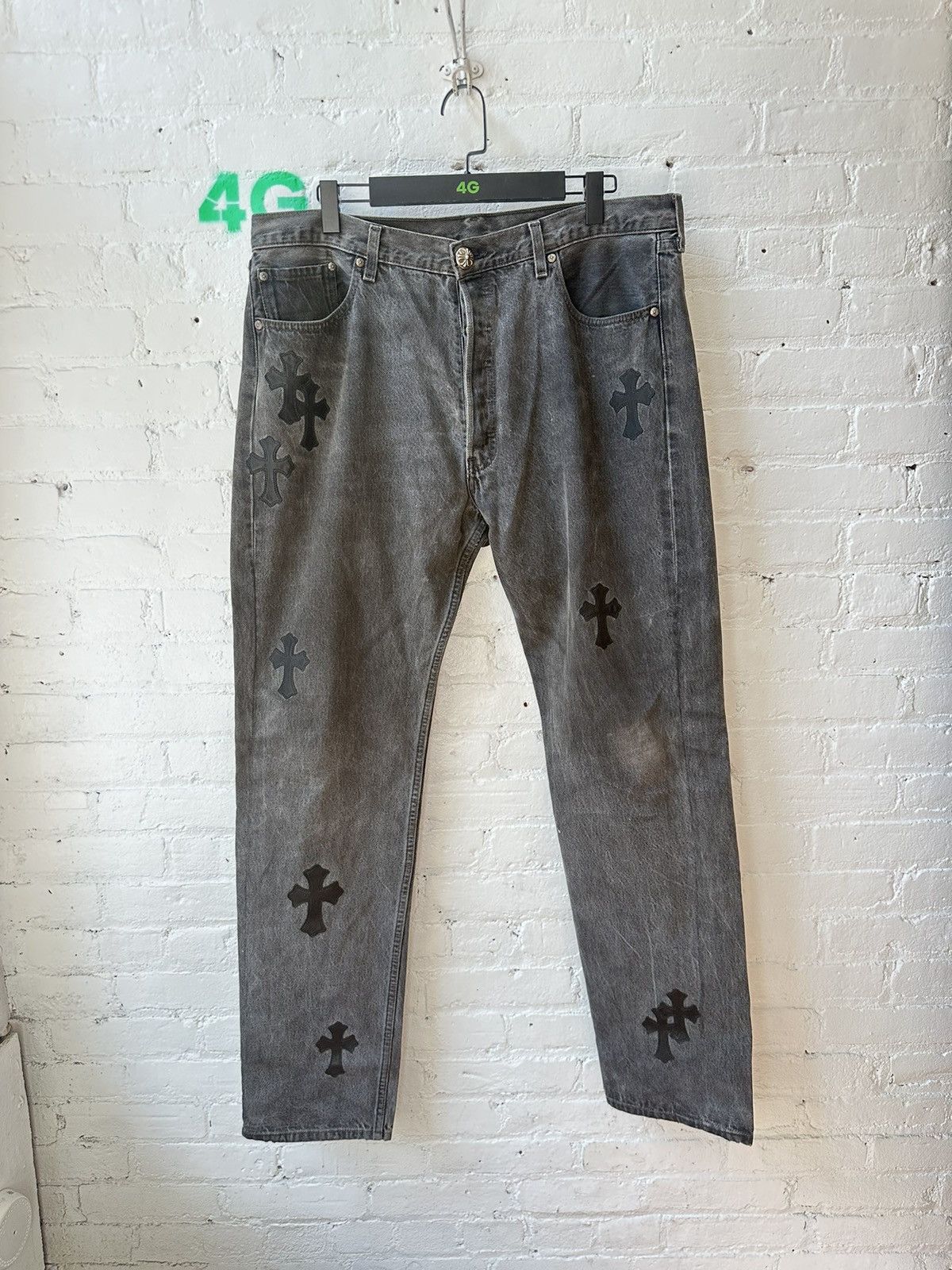 Chrome Hearts CHROME HEARTS BLACK PATCH LEVIS Size US 36 / EU 52 - 1 Thumbnail