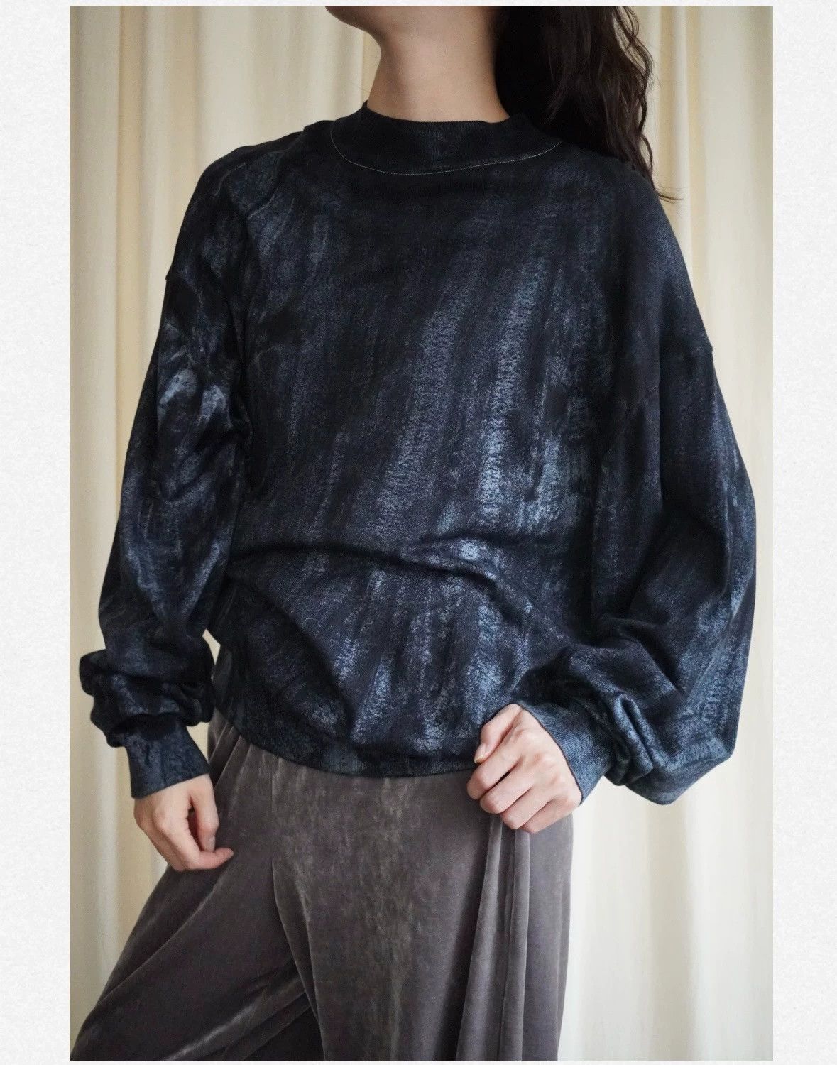 Issey Miyake 1994 Issey Miyake Tie-Dye Ink Drip Top ML Size M / US 6-8 / IT 42-44 - 1 Thumbnail