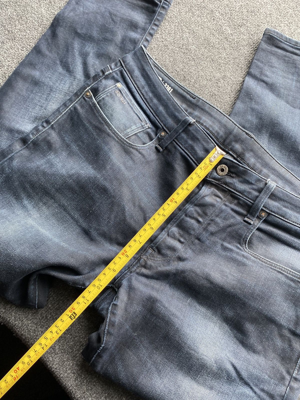 G-Star 🔥Opium Punk G Star dark washed blue jeans 3301 slim y2k goth Size US 34 / EU 50 - 10 Thumbnail