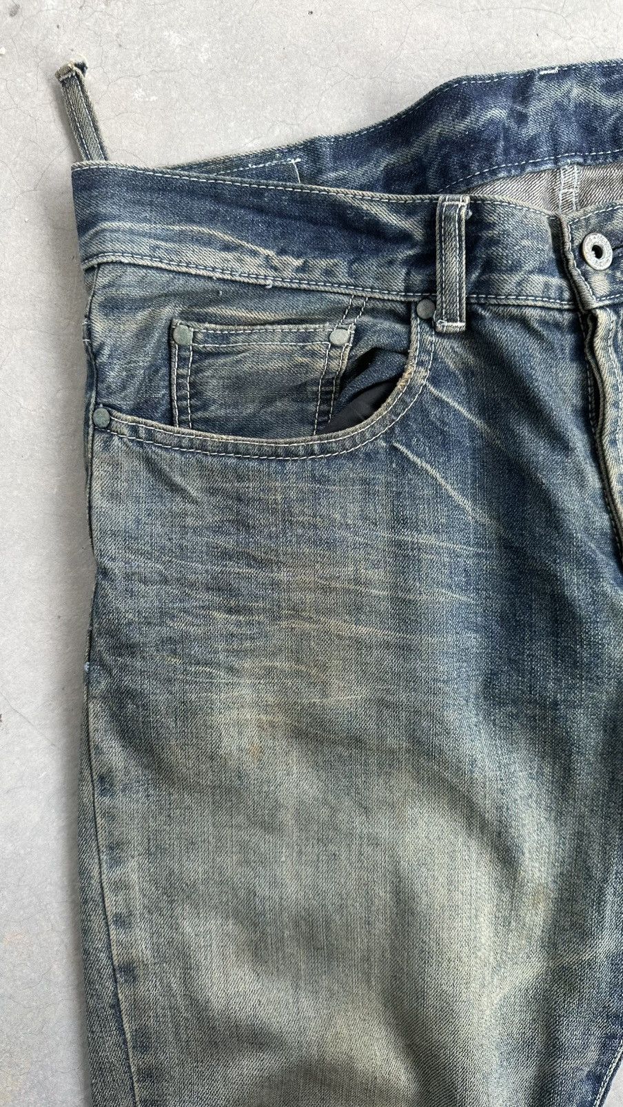 Boycott VINTAGE BOYCOTT WELL WORN FLARED DENIM PANT Size US 32 / EU 48 - 2 Thumbnail