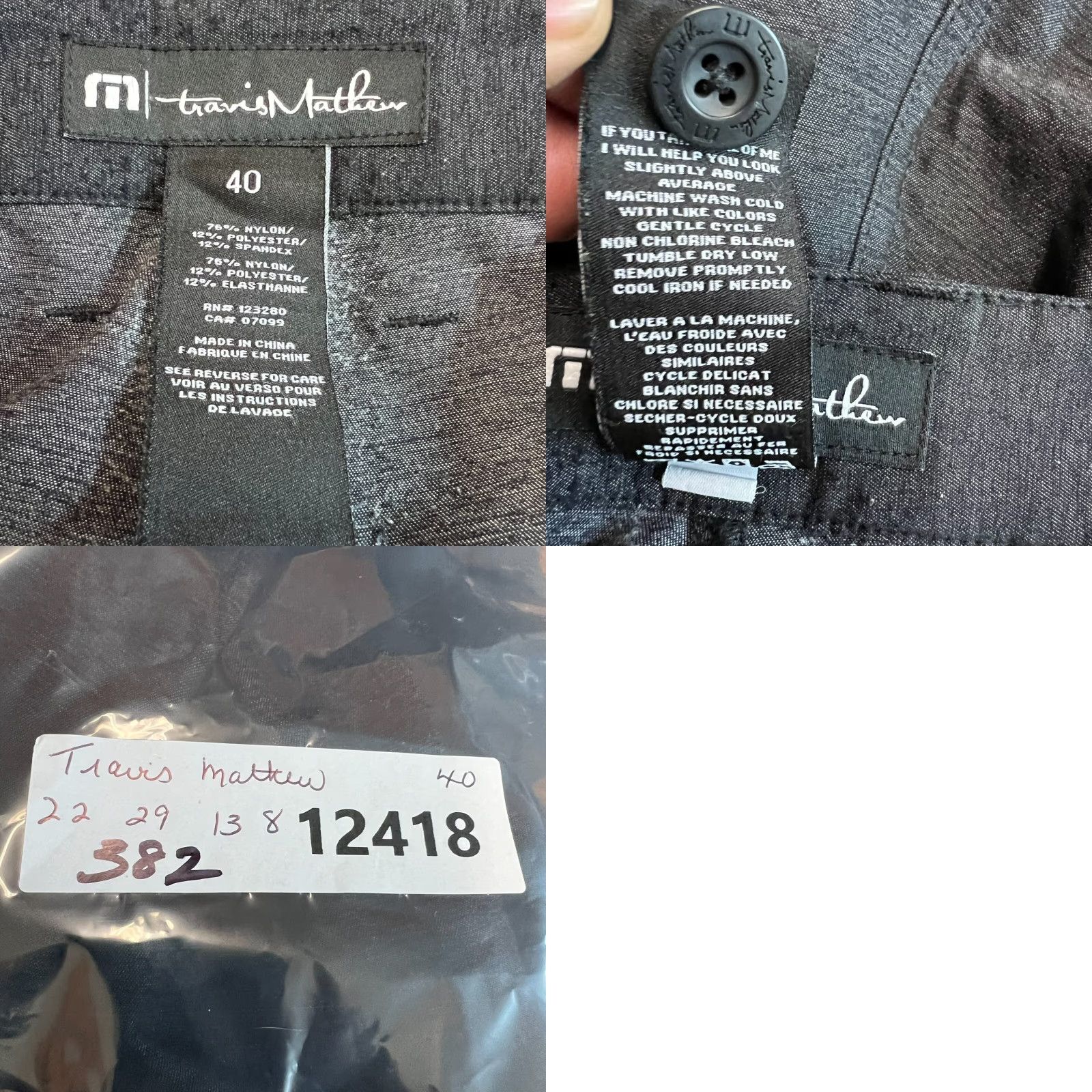TravisMathew Travis Mathew Dress Pants Shirt Mens 40 Gray 44x29 Stretch Flat Front Logo City Preppy Style Brand Pants Mens Gray Size 40 Regular Inseam 29 Frontier? Size US 40 / EU 56 - 8 Thumbnail