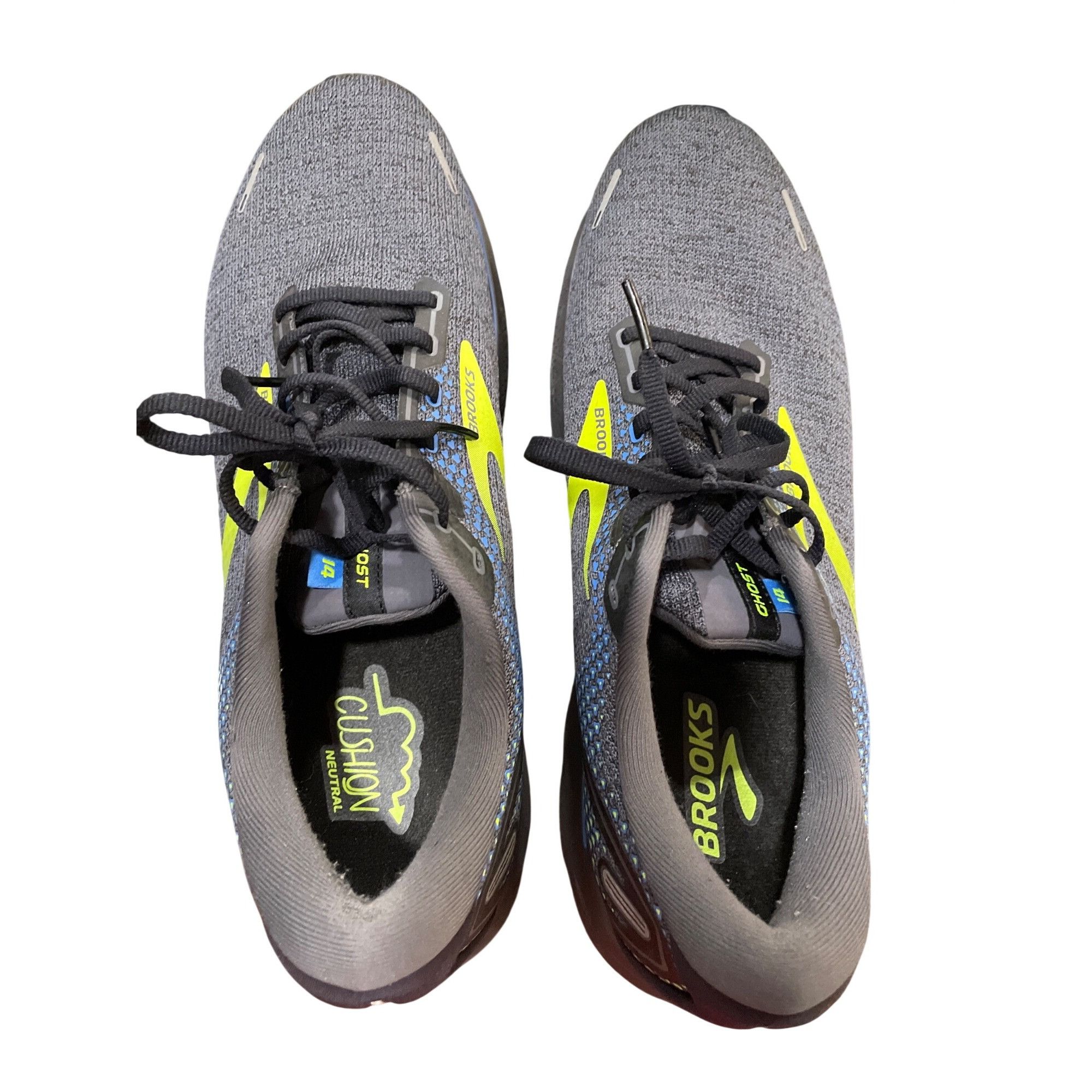 Brooks Brooks Ghost 14 mens gray fabric walking running sneakers sz Size US 12.5 / EU 45-46 - 14 Thumbnail