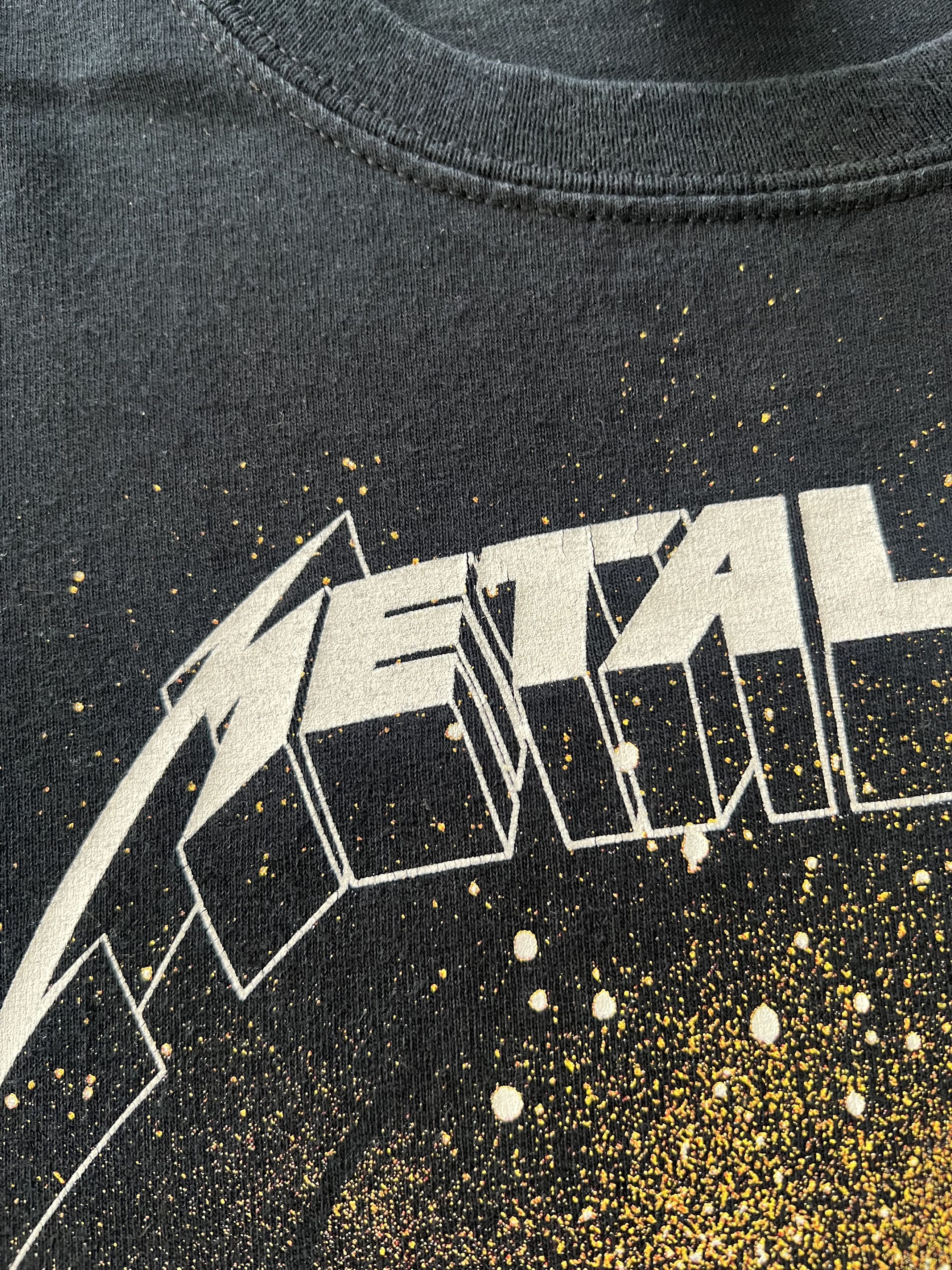 Band Tees Vintage 2008 Metallica Skull Rock Band Black T-shirt Size US L / EU 52-54 / 3 - 5 Thumbnail