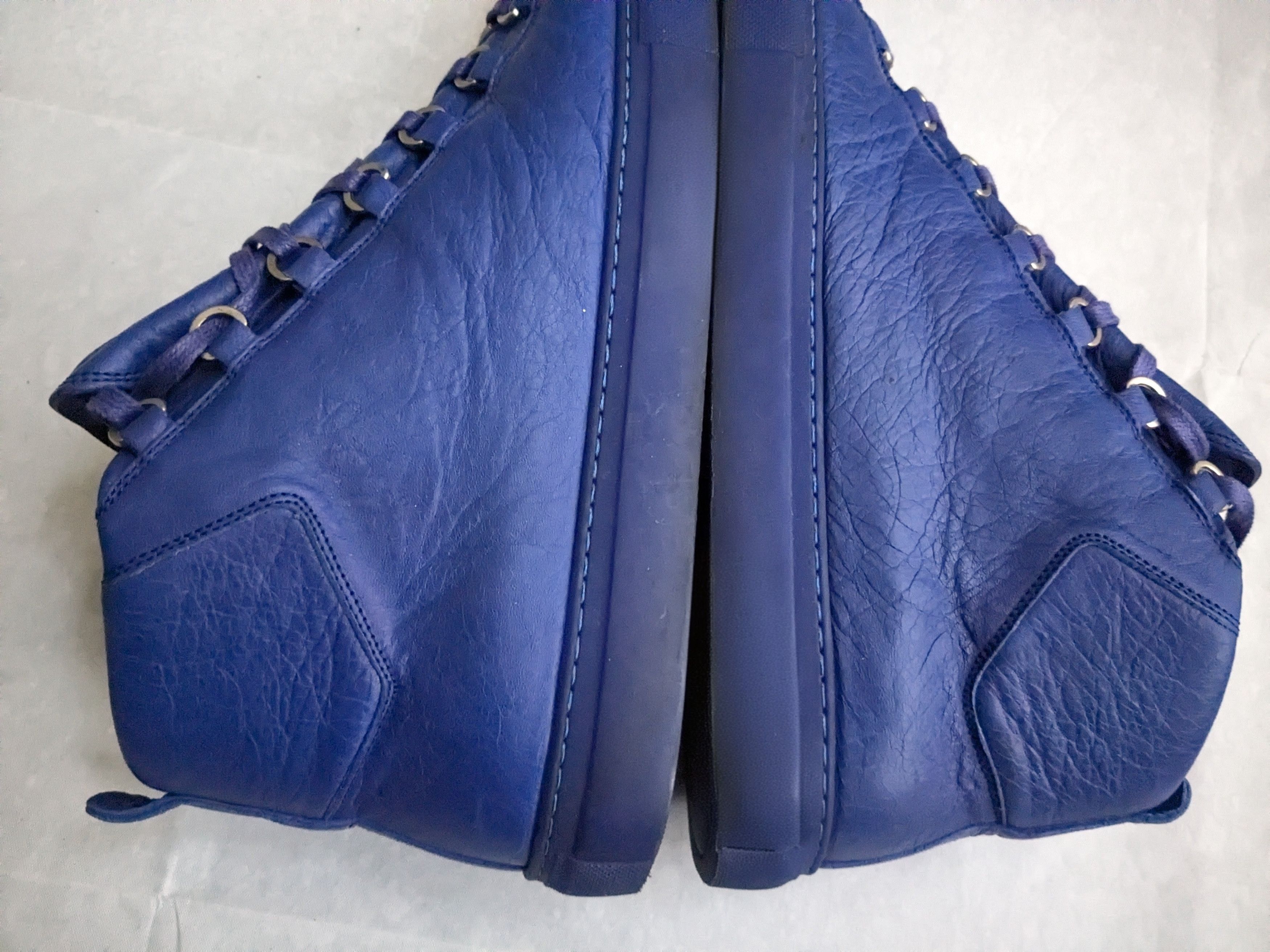 Balenciaga Balenciaga Arena Blue 13 High Tops Leather Size US 13 / EU 46 - 6 Thumbnail