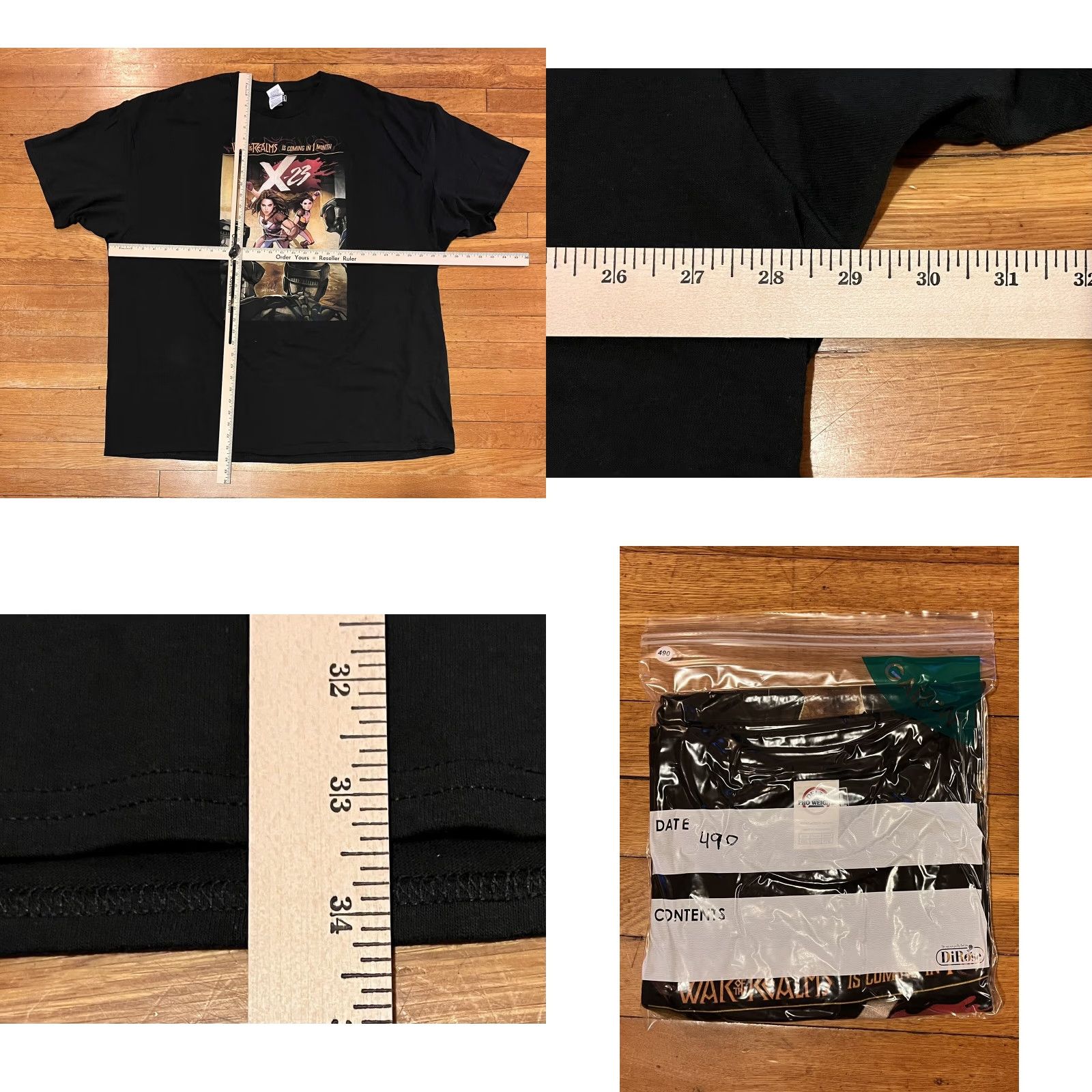 Vintage Marvel X-23 Laura Kinney Wolverine Shirt Men’s 4XL Black Shirt Mens 4XL Black Graphic Print Jersey Crew Neck Short Sleeve X-23 Logo Marvel Comics Size US XXL / EU 58 / 5 - 8 Thumbnail
