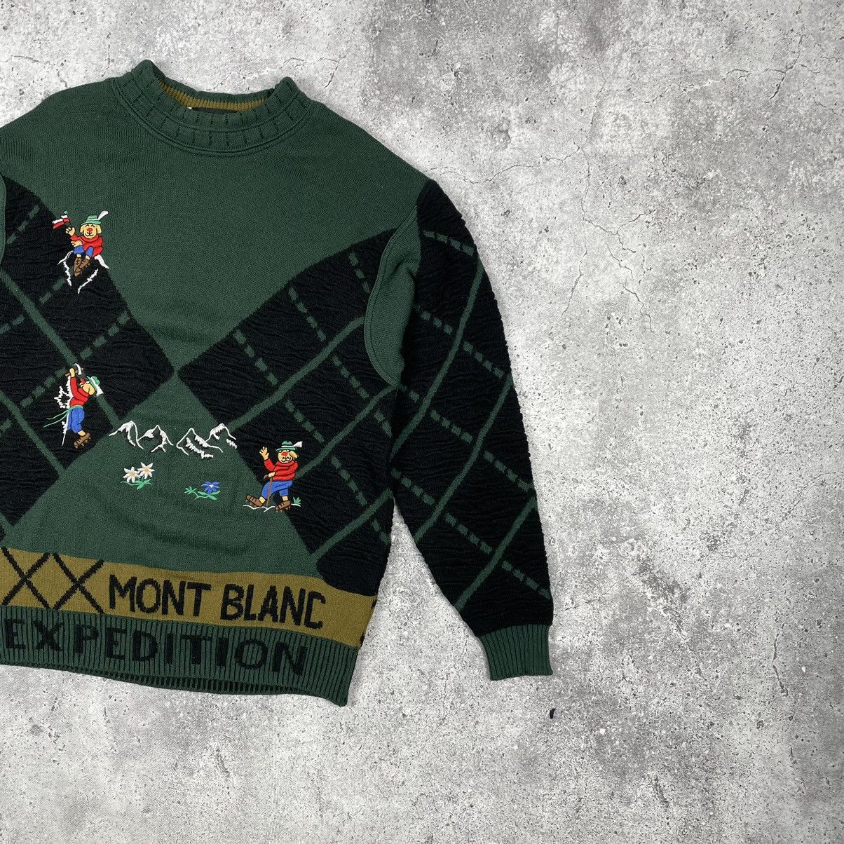 Carlo Colucci 80s Carlo Colucci Mont Blanc Expedition Wool German Sweater Size US L / EU 52-54 / 3 - 2 Thumbnail