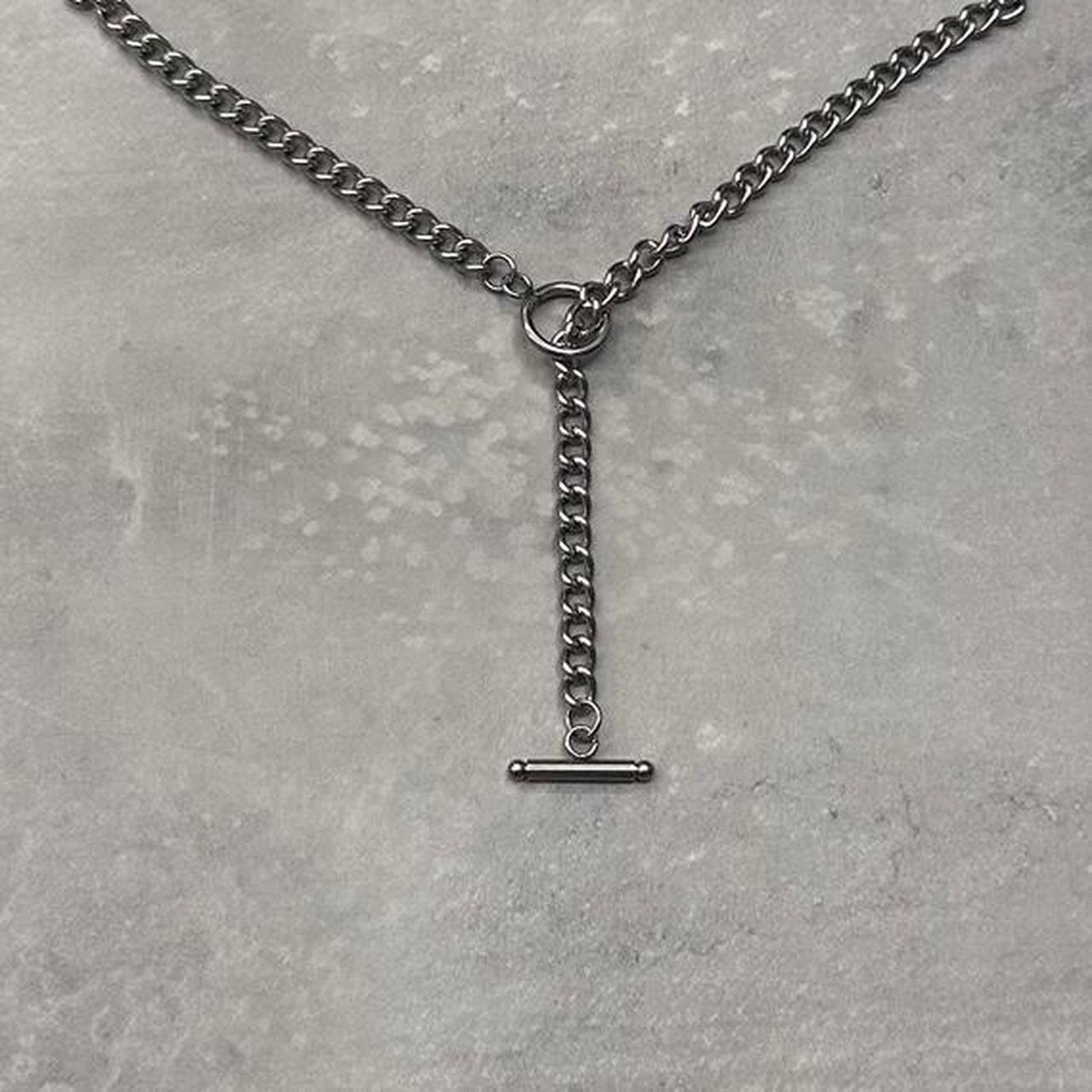 Vintage PASS THROUGH SILVER ROPE NECKLACE // MENS2 Size ONE SIZE - 5 Thumbnail