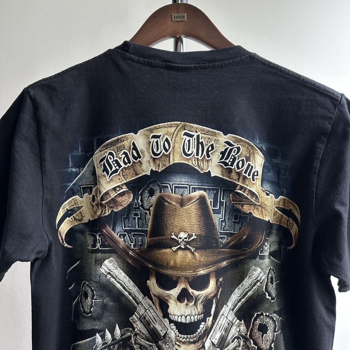 Vintage VINTAGE Y2K BAD TO THE BONE BIKE TEE Size US M / EU 48-50 / 2 - 6 Thumbnail