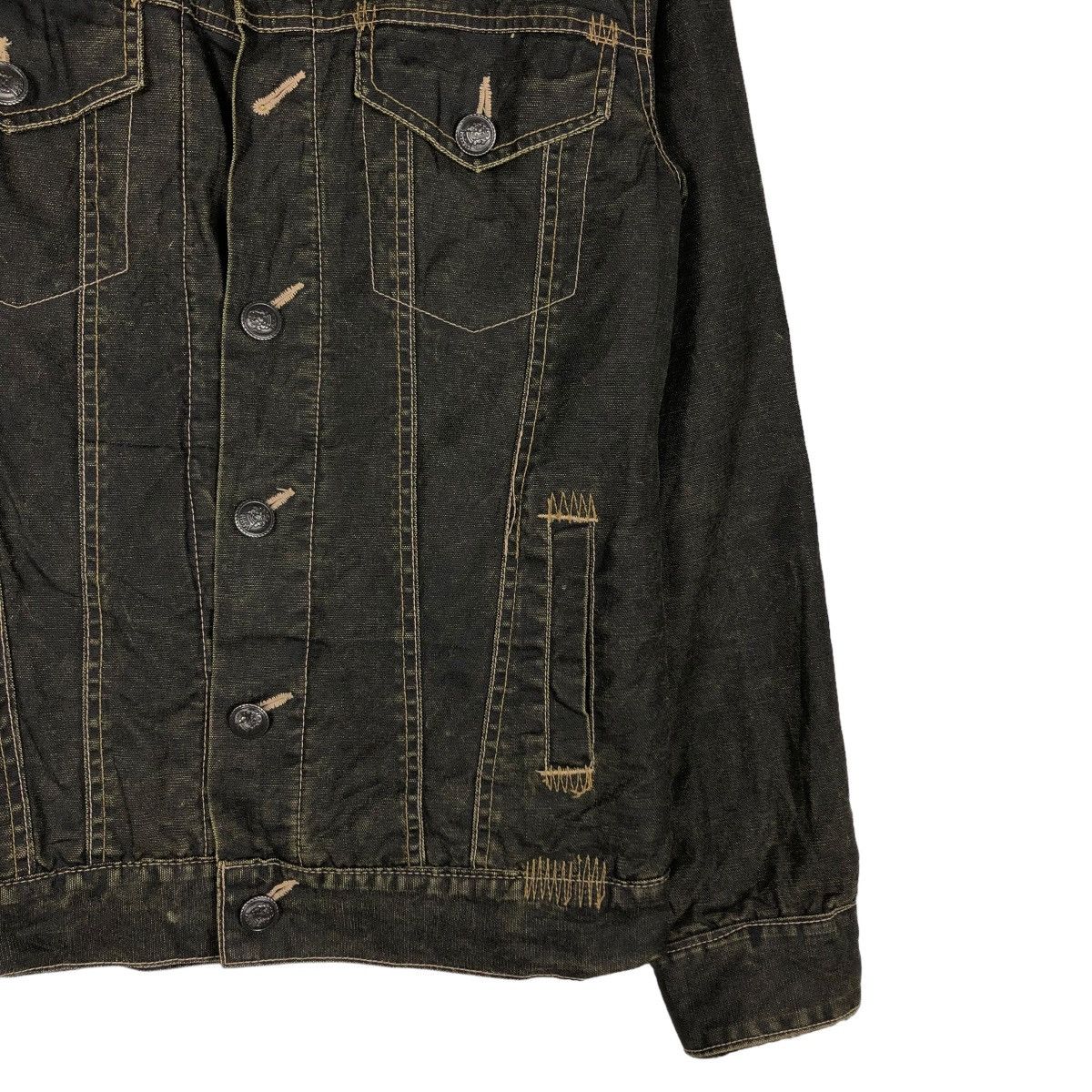 Japanese Brand 🔥VINTAGE BIKER JACKET TRUCKER MINK FUR LINING ISSEY MIYAKE Size US S / EU 44-46 / 1 - 7 Thumbnail