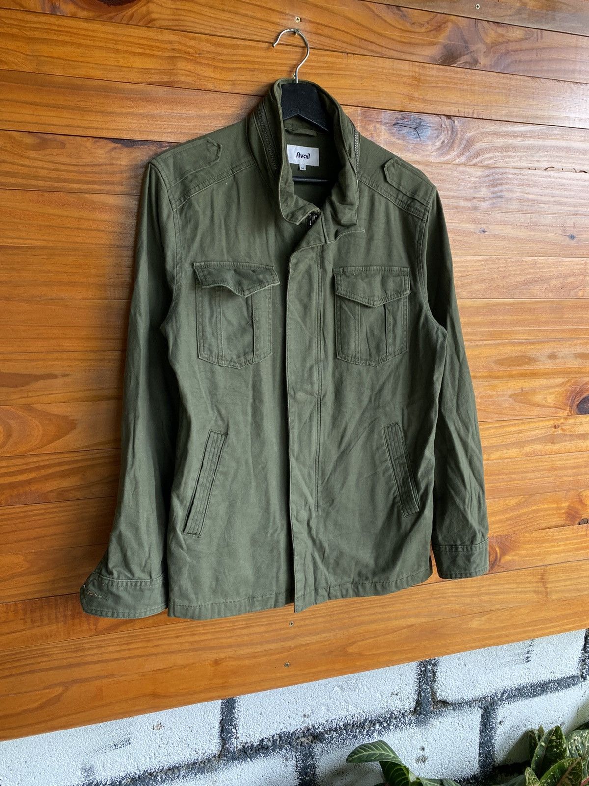 Japanese Brand Avail Olive Green Military Field Jacket | Utility Casual Size US M / EU 48-50 / 2 - 5 Thumbnail