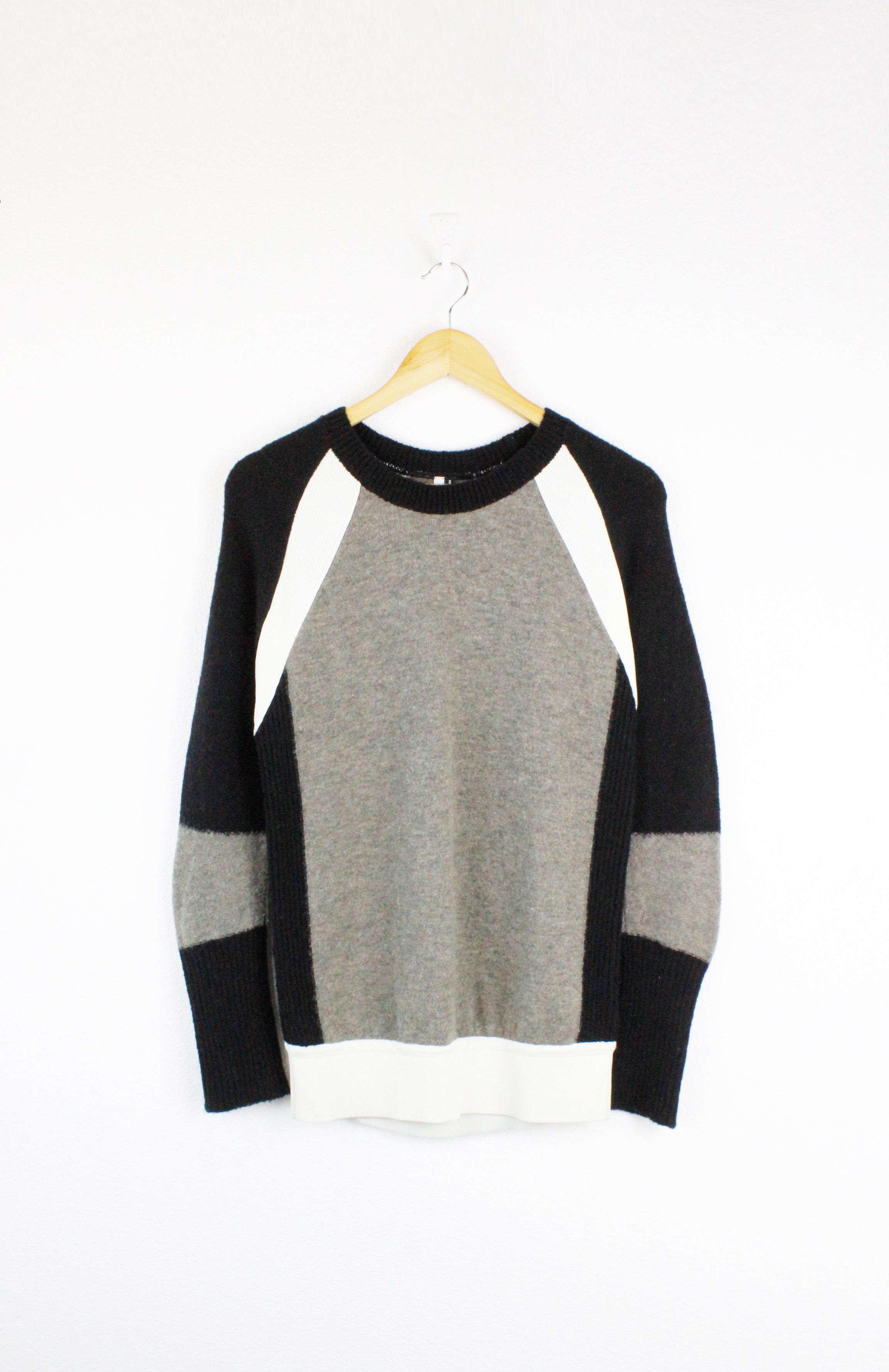 Faith Connexion Block Color Wool Nylon Sweater Avant Garde