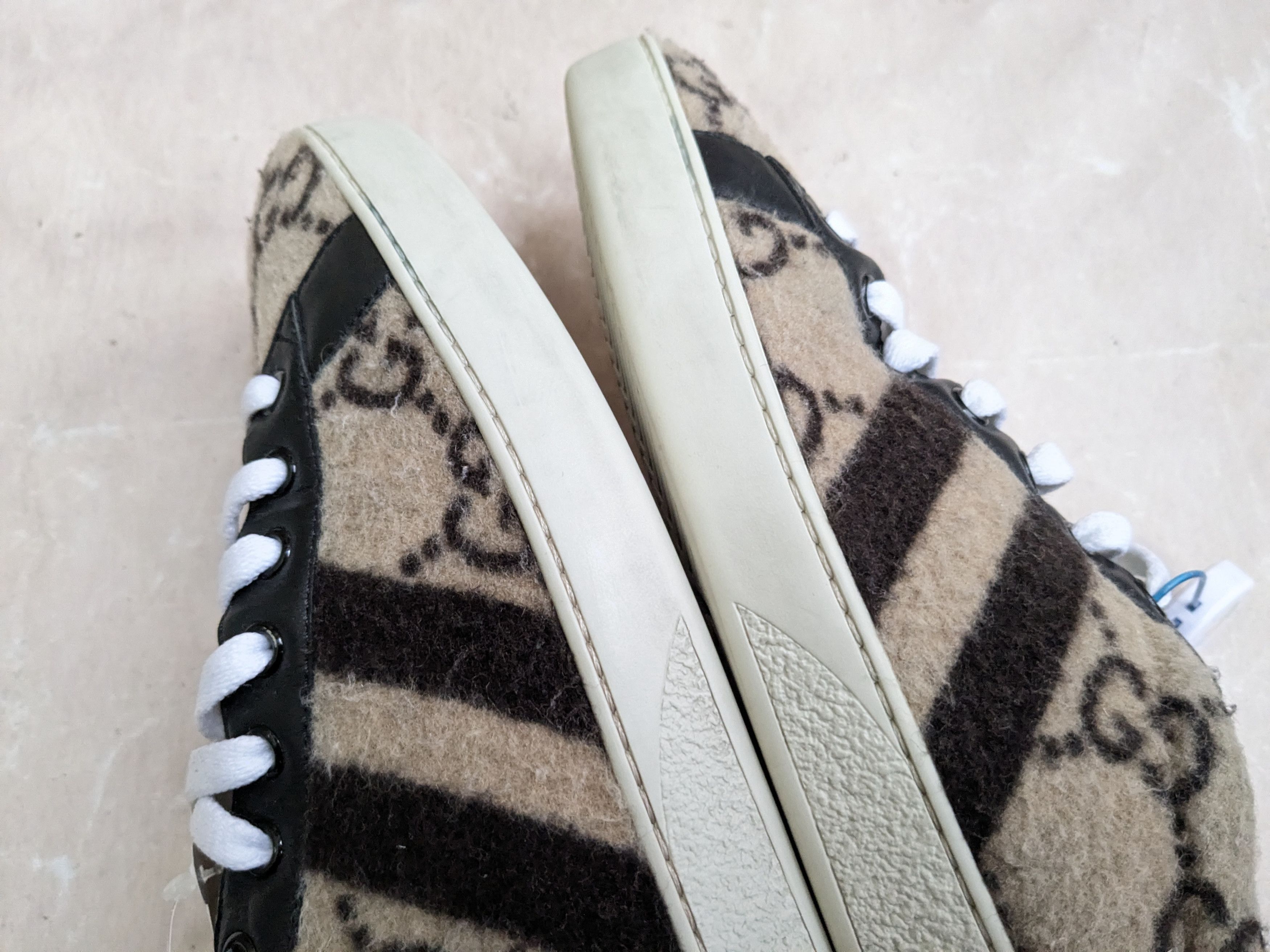 Gucci Gucci Ace Sneakers Monogram 11 Wool Logo GG Low Size US 11 / EU 44 - 6 Thumbnail