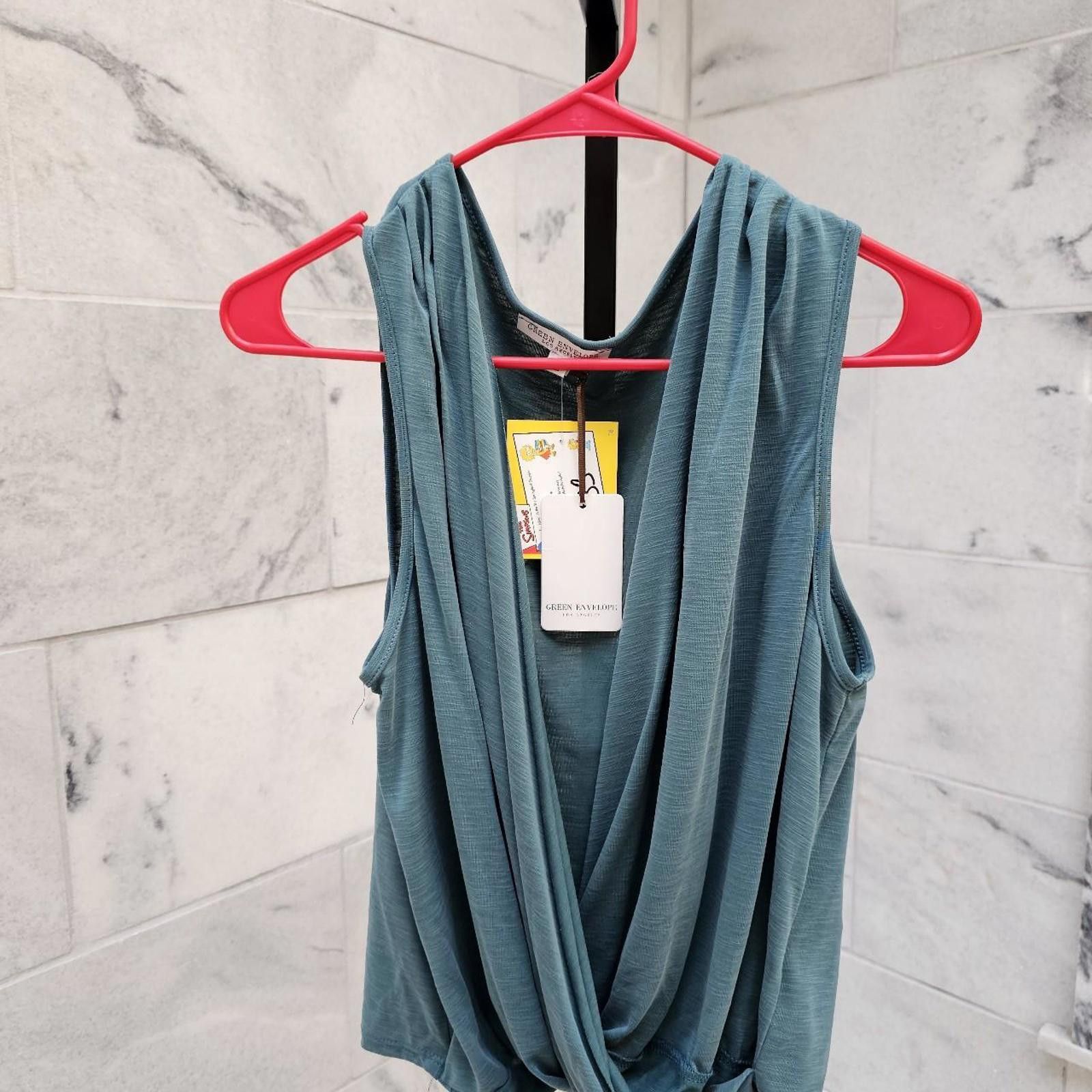 Other Women's Sleeveless Green Shirt Size L / US 10 / IT 46 - 2 Thumbnail