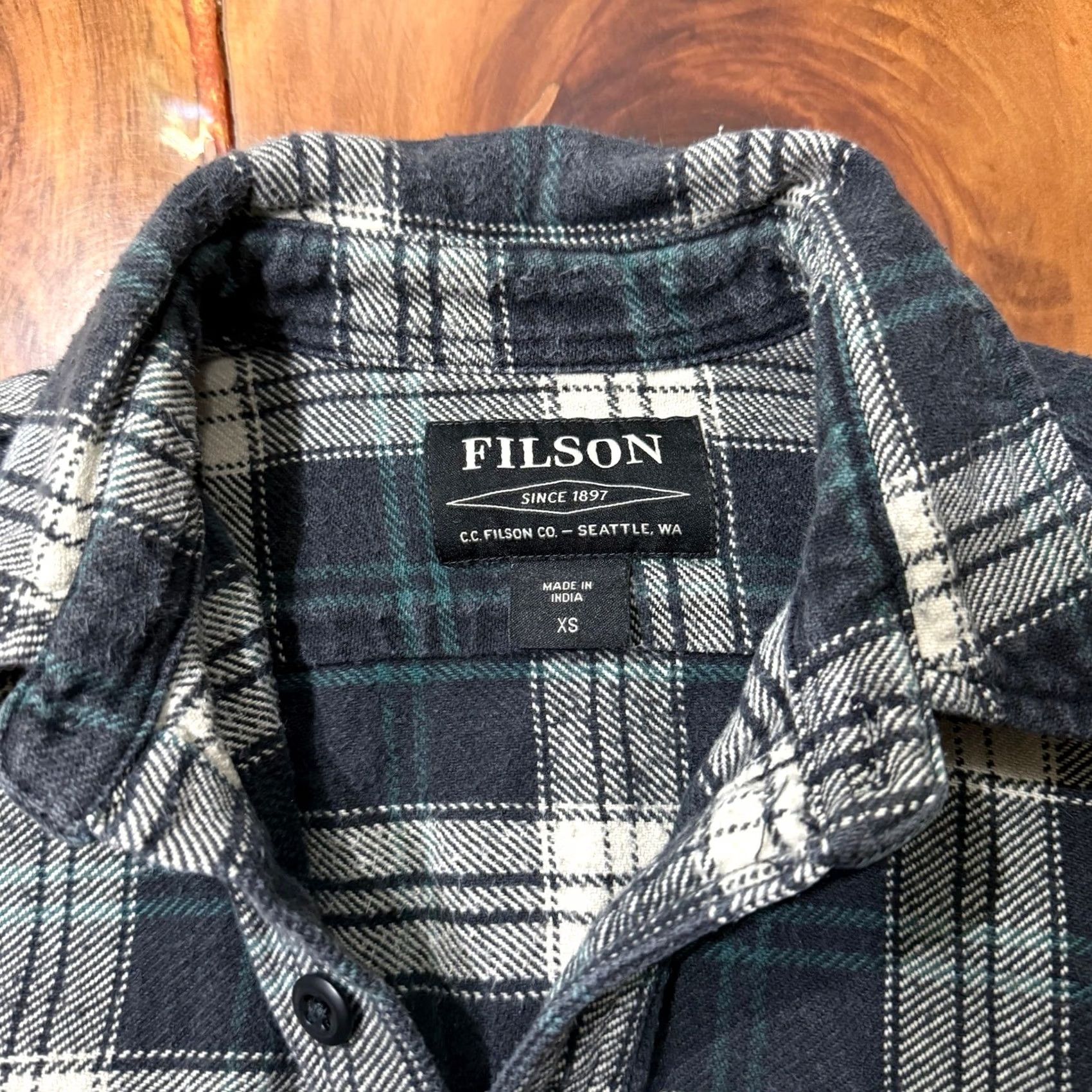 Filson Filson Shirt Mens XS Button Up Plaid Flannel Wool L/S Cotton Blue Vintage No Size US XS / EU 42 / 0 - 3 Thumbnail