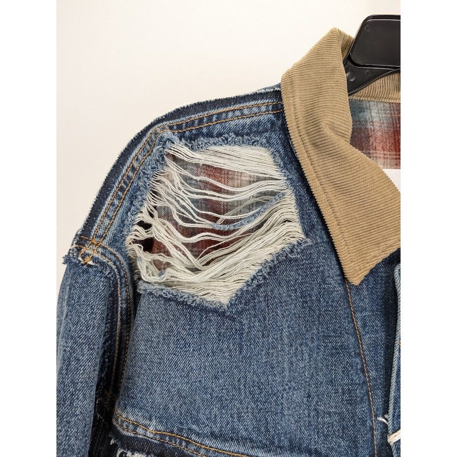 Maison Margiela o1rshd1 Denim Jacket in Blue Size US L / EU 52-54 / 3 - 7 Thumbnail
