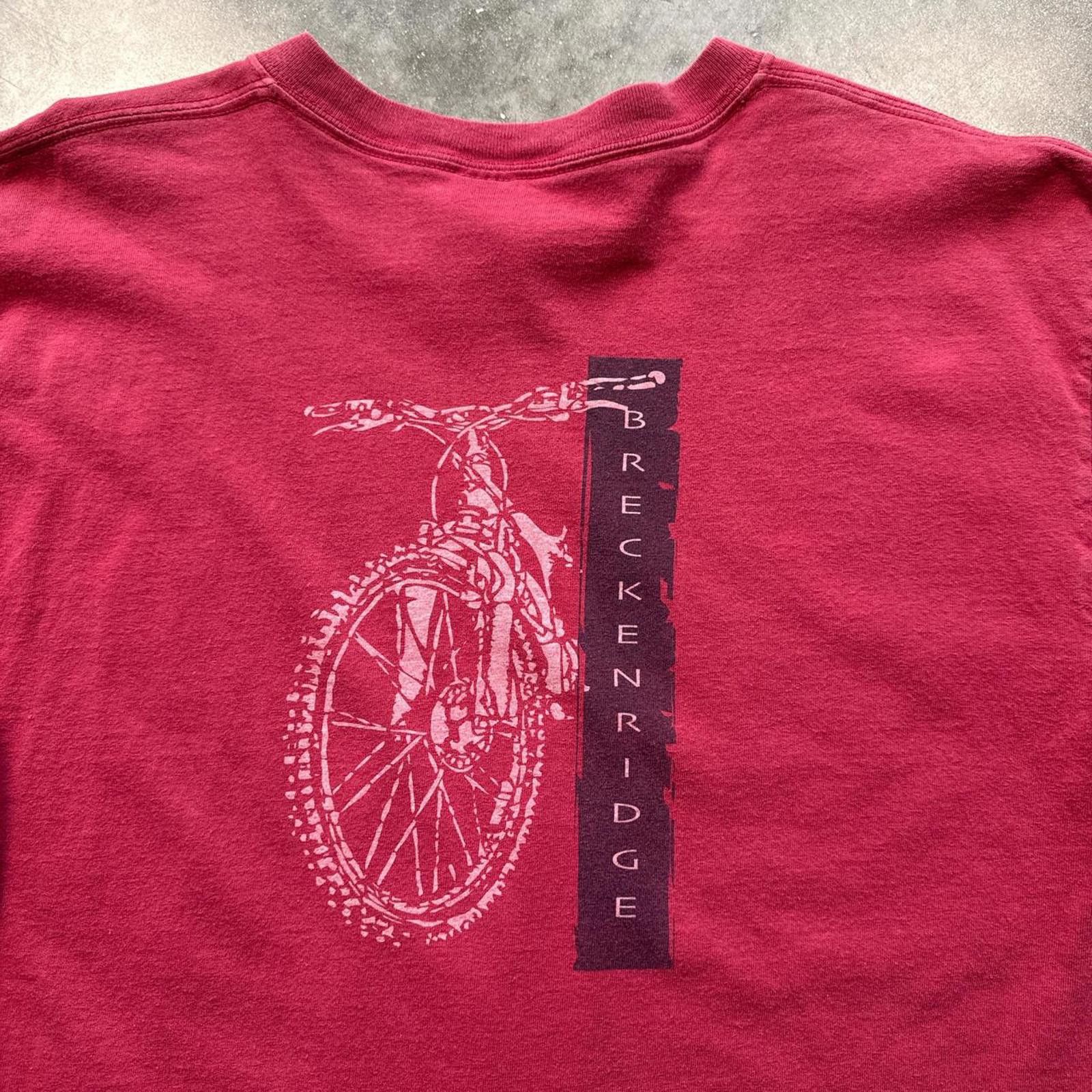 Other Breckenridge 1990s Red Vintage Biking Graphic T-Shirt Size US L / EU 52-54 / 3 - 3 Thumbnail