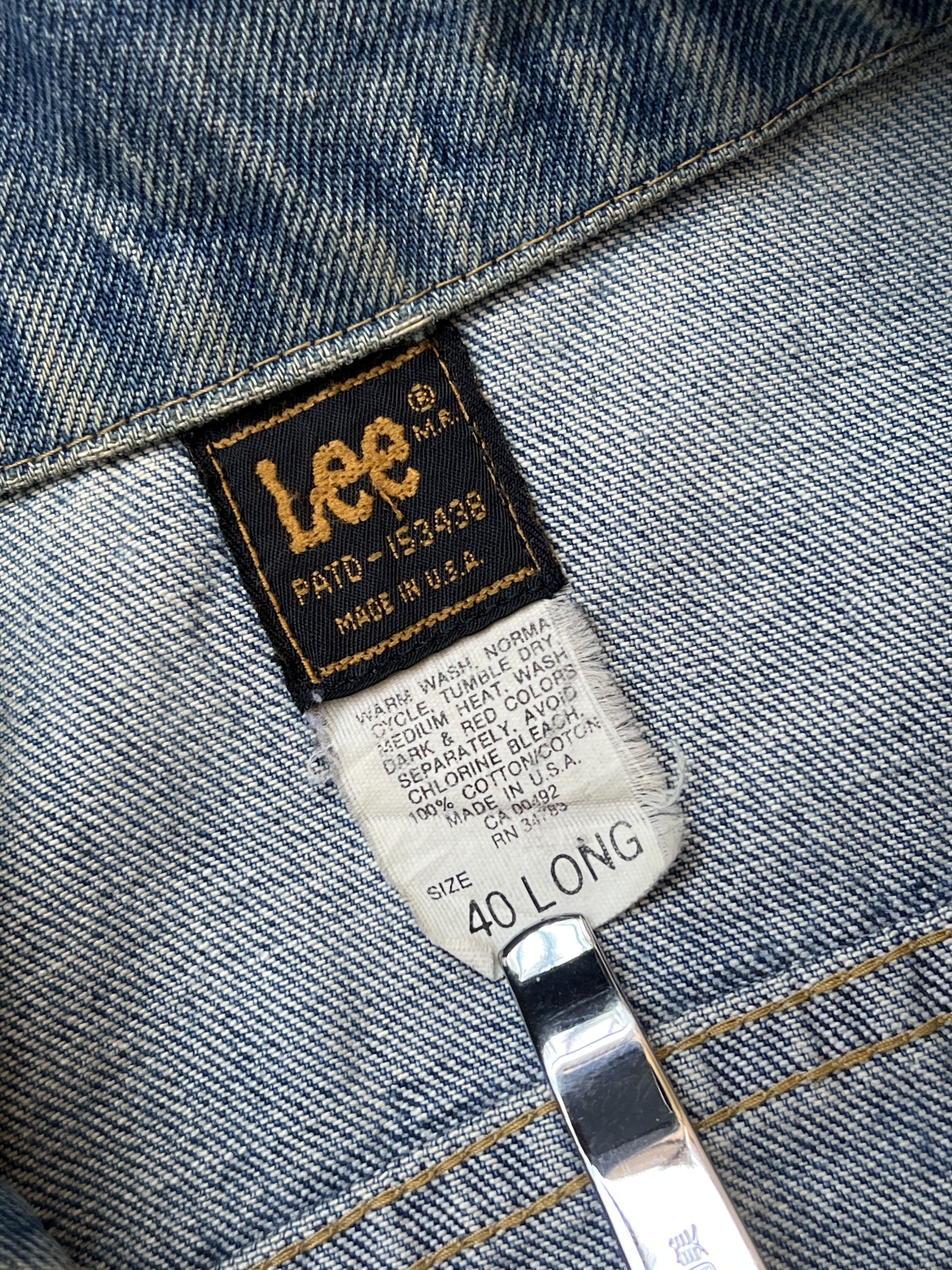 Lee 80's Lee Riders Jacket Vintage Distressed Size US L / EU 52-54 / 3 - 8 Thumbnail