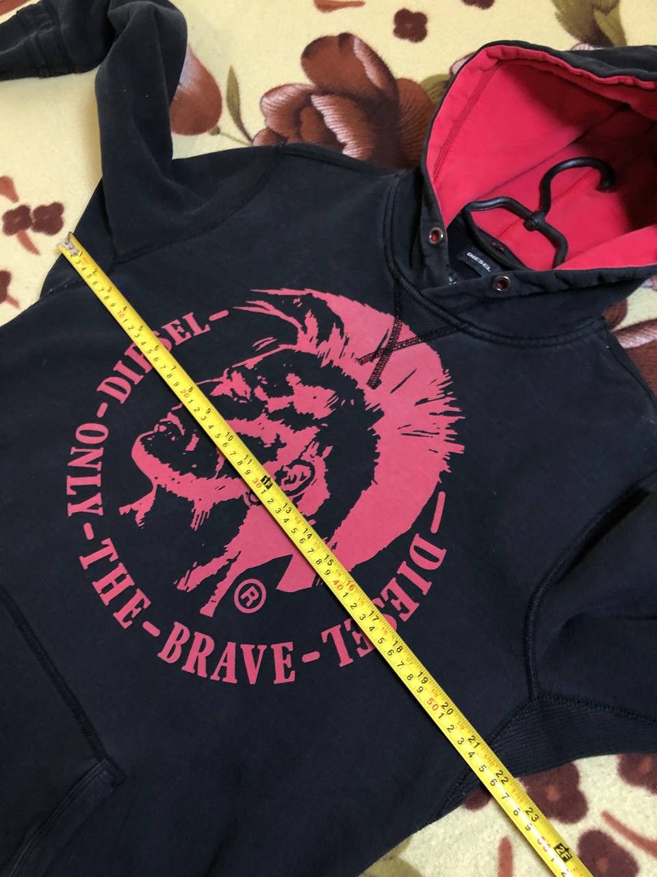 Diesel Vintage Diesel Graphic Design Logo Black and Red hoodie Size US S / EU 44-46 / 1 - 14 Thumbnail