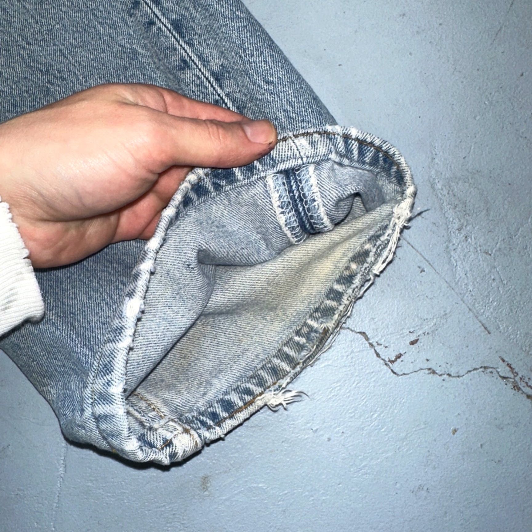 Levi's Levis 501 Vintage 90s Mexico Straight Leg Jeans 40x32 Light Wash Y2K Act 38x30 Size US 40 / EU 56 - 4 Thumbnail