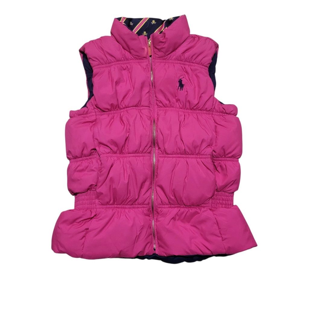 Polo Ralph Lauren Polo Ralph Lauren Girl Pink/Blue Reversible Full Zip Down Size US M / EU 48-50 / 2 - 4 Thumbnail
