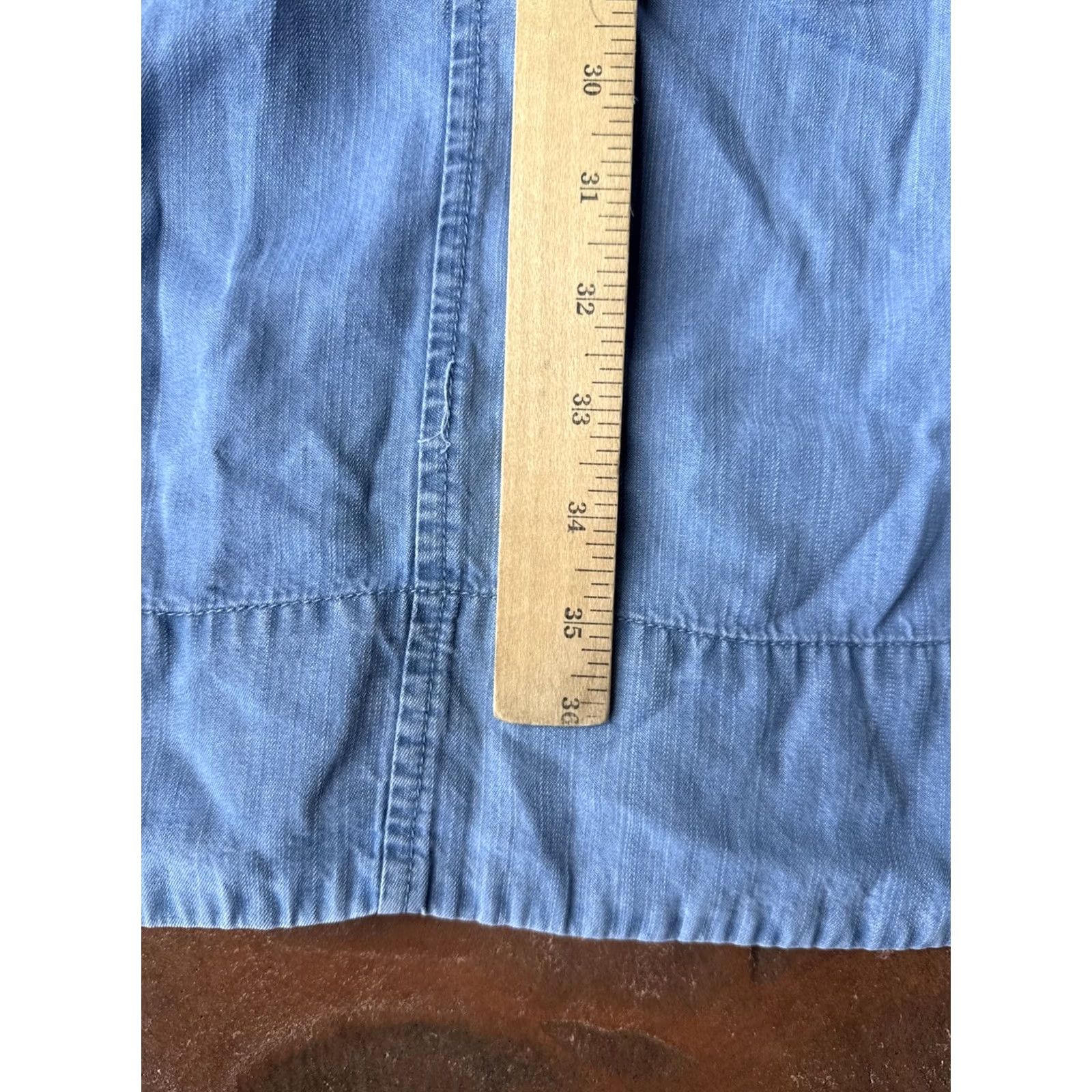 Neiman Marcus VINTAGE Neiman Marcus Denim Embroidered Pocket Sleeveless Dress Women's 4 Blue Size S / US 4 / IT 40 - 7 Thumbnail