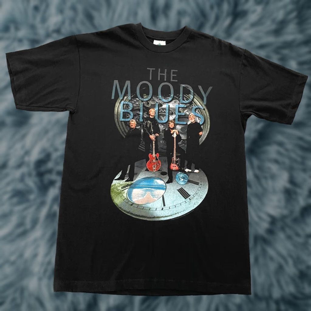 Vintage VINTAGE Moody Blues Shirt Adult Large Black 90s Tour Band Mens L 90s Concert Music Rock Moody Blues Men Shirt Black L Mens Size US L / EU 52-54 / 3 - 1 Thumbnail