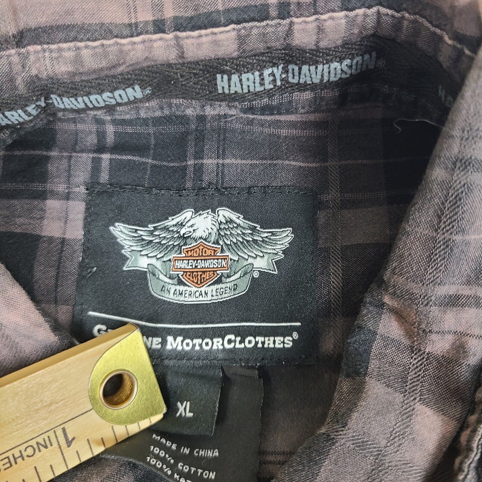 Harley Davidson Harley Davidson Mens XL Long Sleeve Button Up HD Motor Since Size US XL / EU 56 / 4 - 4 Thumbnail