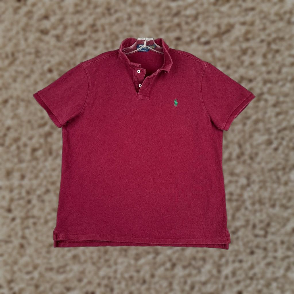 Ralph Lauren Polo Ralph Lauren Slim Fit Polo Shirt Men XL Red Cotton Short Sleeve Activewear Size US XL / EU 56 / 4 - 1 Thumbnail