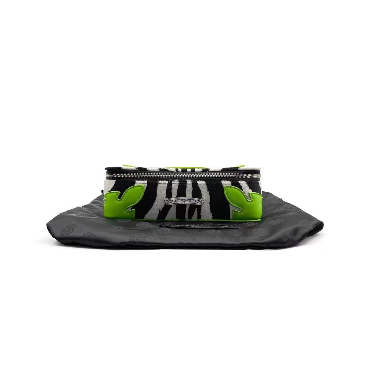 Chrome Hearts Chrome Hearts Green Zebra Pony Hair Flame Patch Jewelry Case Size ONE SIZE - 4 Thumbnail