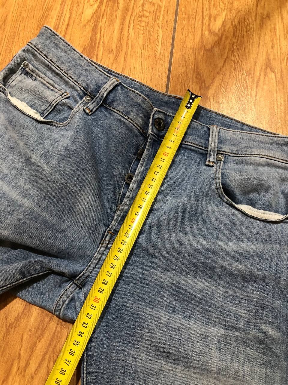 G-Star Vintage G-STAR RAW Blue Denim 3301 SLIM Jeans Size US 34 / EU 50 - 13 Thumbnail