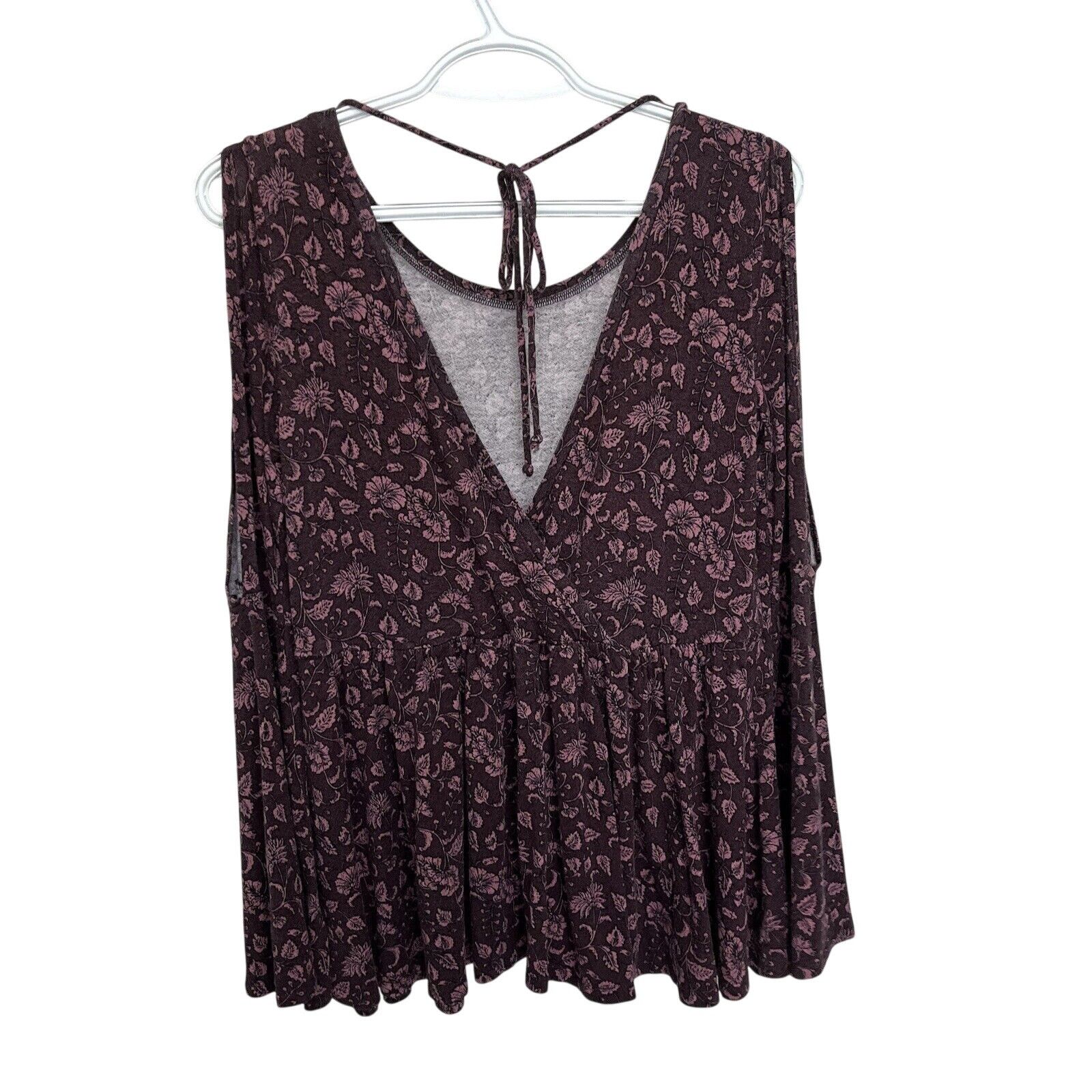 American Eagle Outfitters Soft & Sexy American Eagle | Cold Shoulder Flare Sleeve Top Size M / US 6-8 / IT 42-44 - 4 Thumbnail