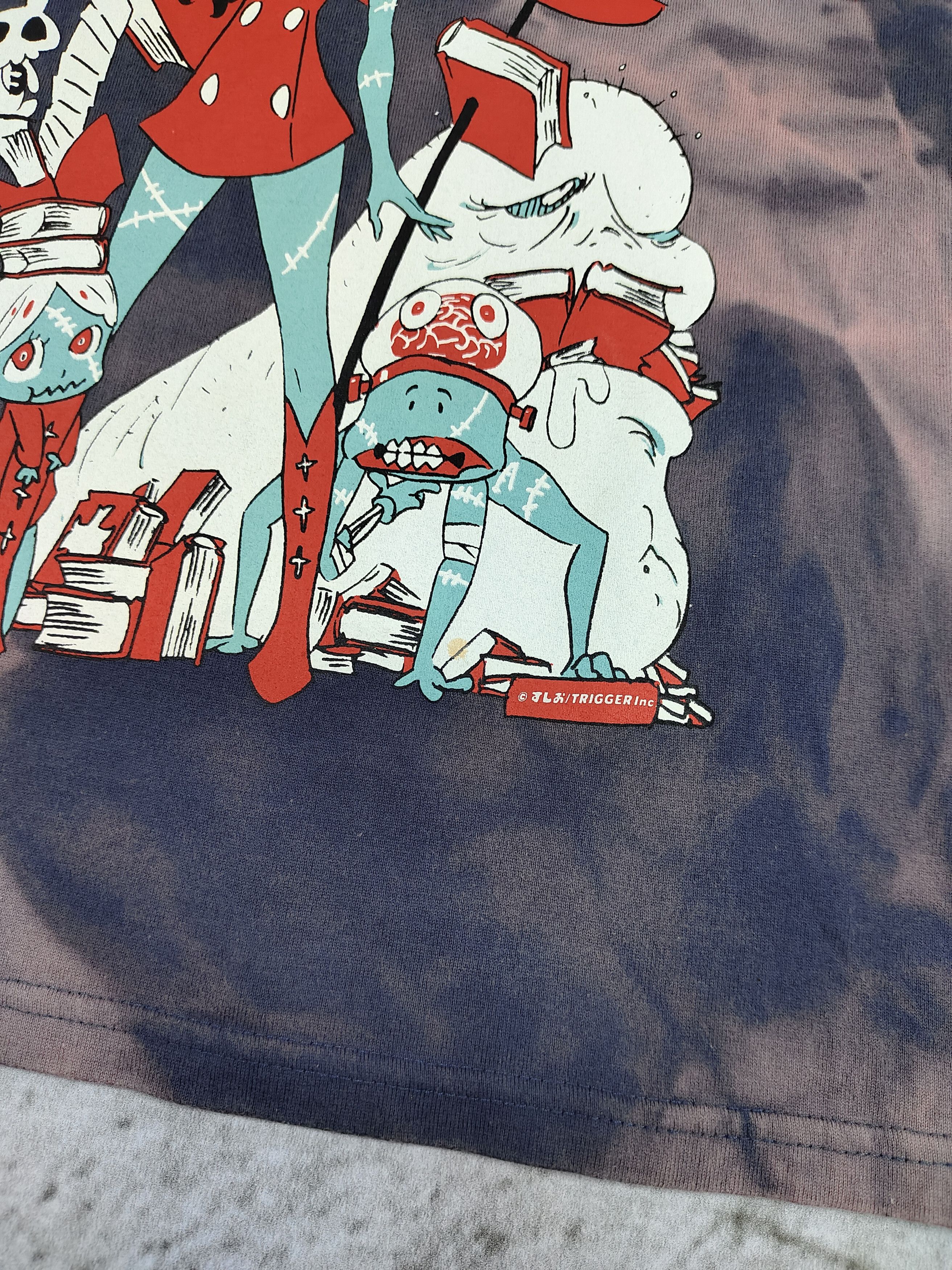 Anime Rare WEAR🇯🇵TRIGGER Studio Horror Anime Kawaii Smoke Washed Size US M / EU 48-50 / 2 - 3 Thumbnail
