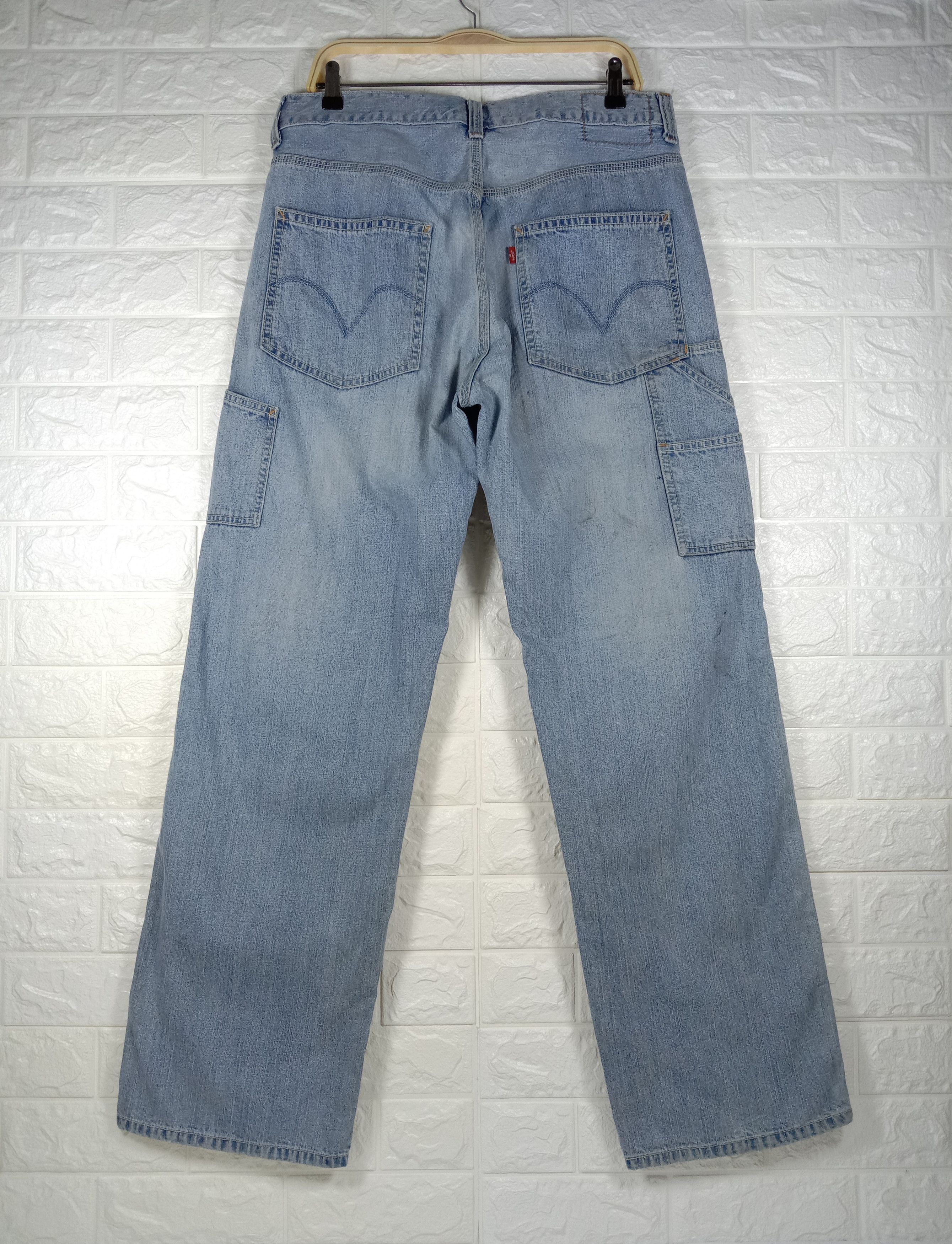 Levi's Vintage Levi's Carpenter Light Wash Loose Straight Jeans Size US 33 - 5 Thumbnail