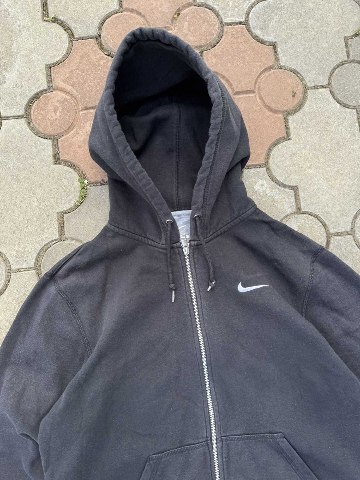 Nike × Vintage Vintage Nike Small Swoosh Y2K Zip Hoodie Size US M / EU 48-50 / 2 - 3 Thumbnail