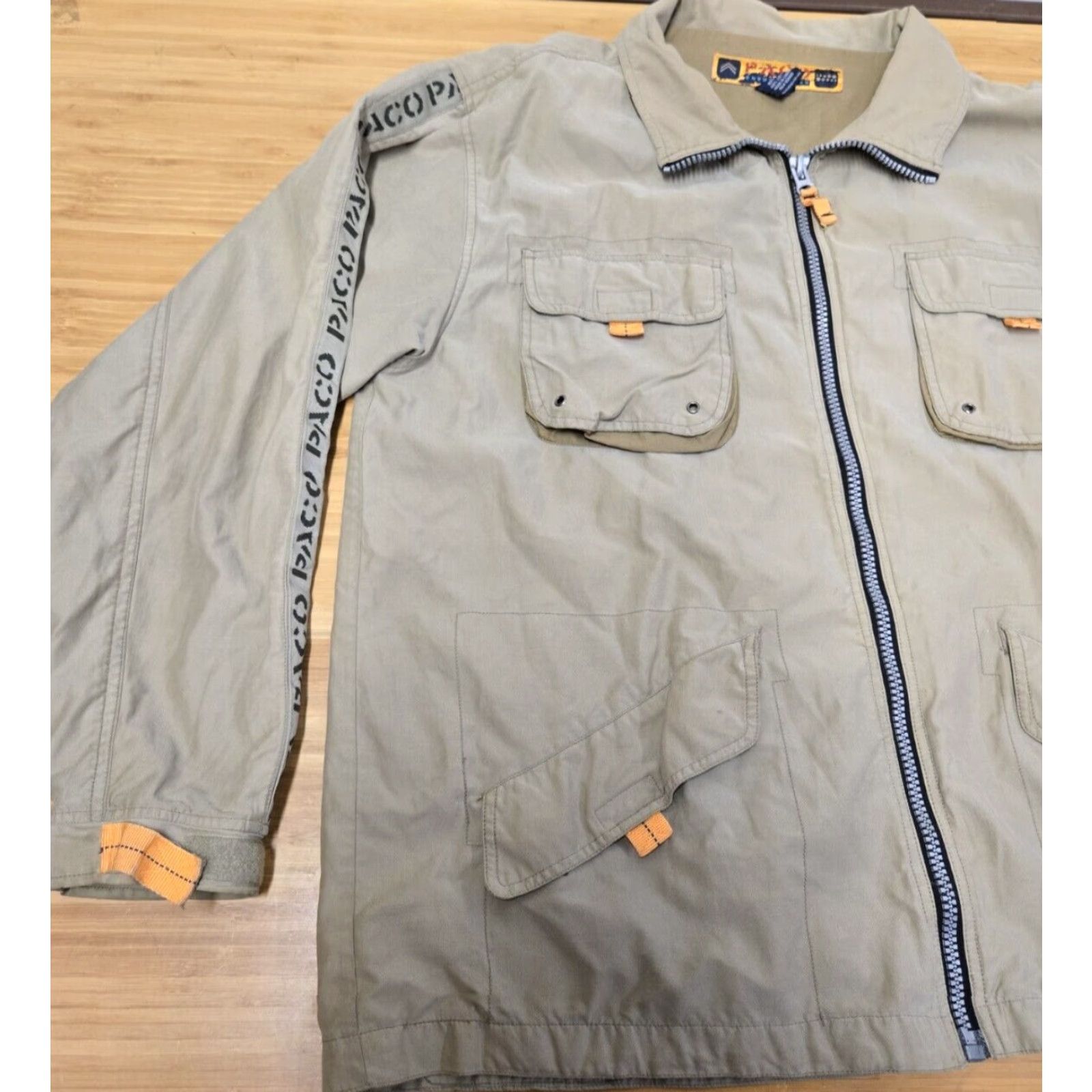 Vintage VINTAGE Paco Endurance-44 Jacket Men XL Beige Pockets Zipper Jungle Look Sports Size US M / EU 48-50 / 2 - 3 Thumbnail