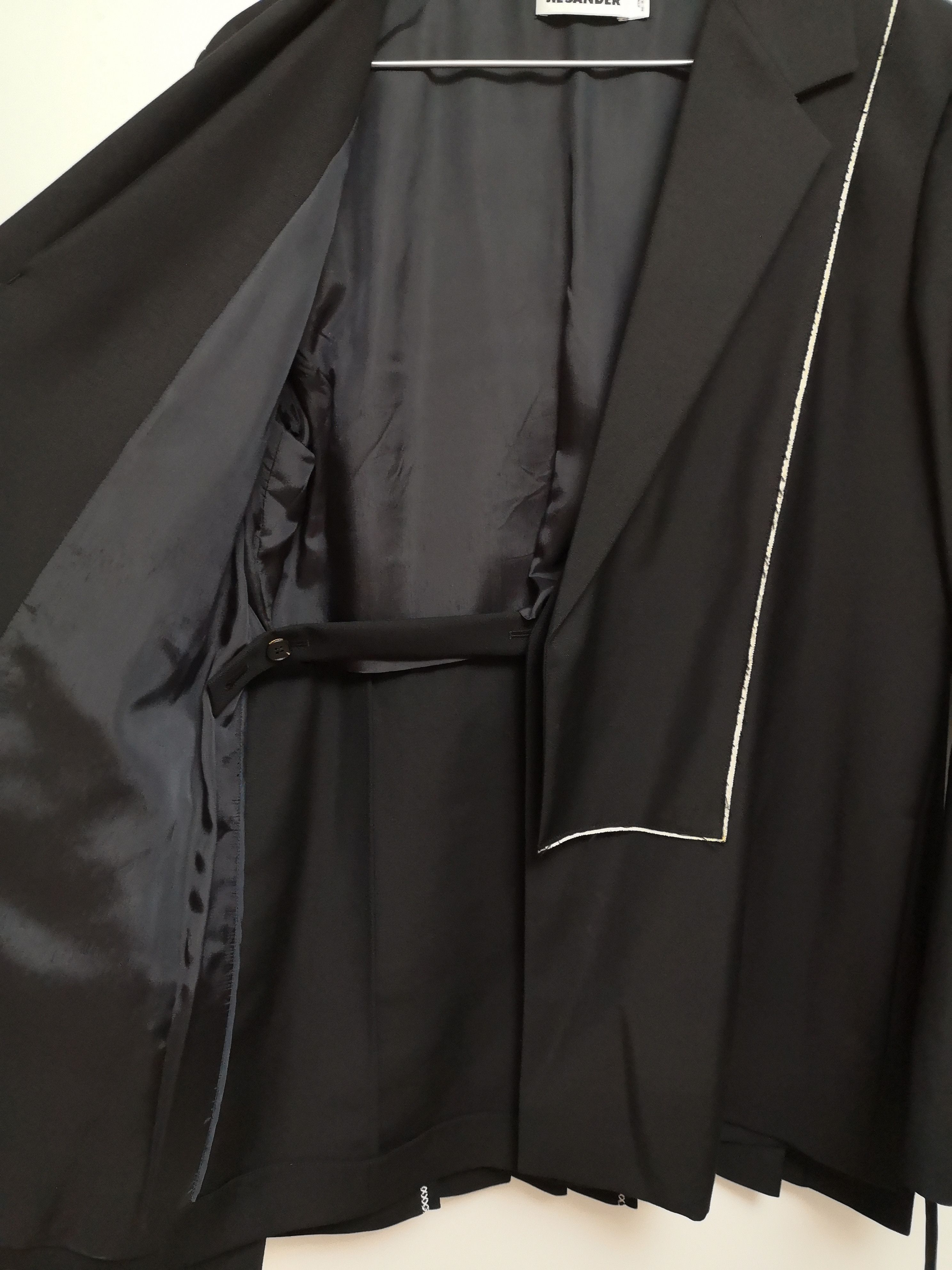 Jil Sander Wool Mohair Pleated Blazer Jacket Size S / US 4 / IT 40 - 6 Thumbnail