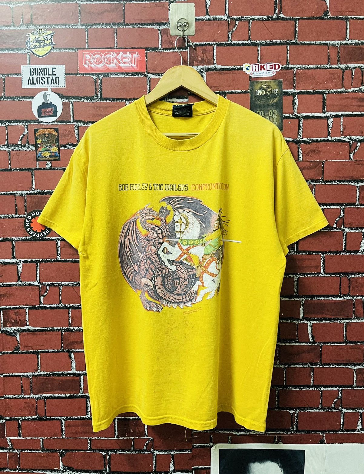 Bob Marley VINTAGE BOB MARLEY THE WAILERS ALBUM SHIRTS Size US L / EU 52-54 / 3 - 1 Thumbnail